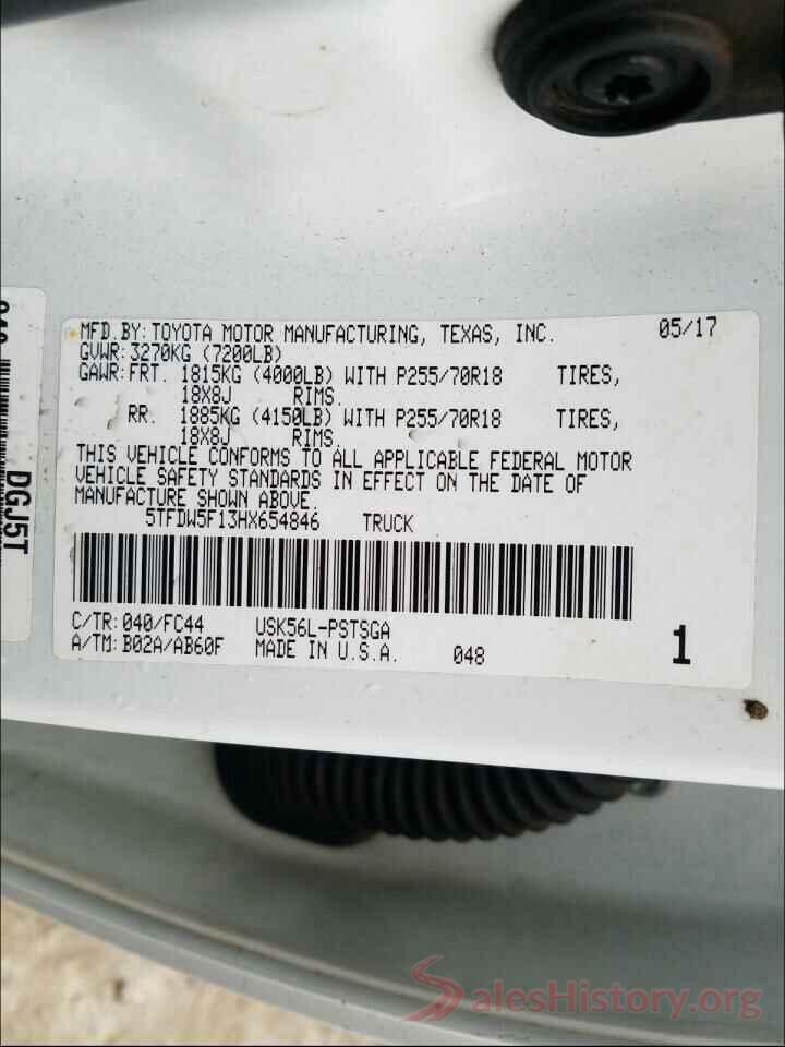 5TFDW5F13HX654846 2017 TOYOTA TUNDRA