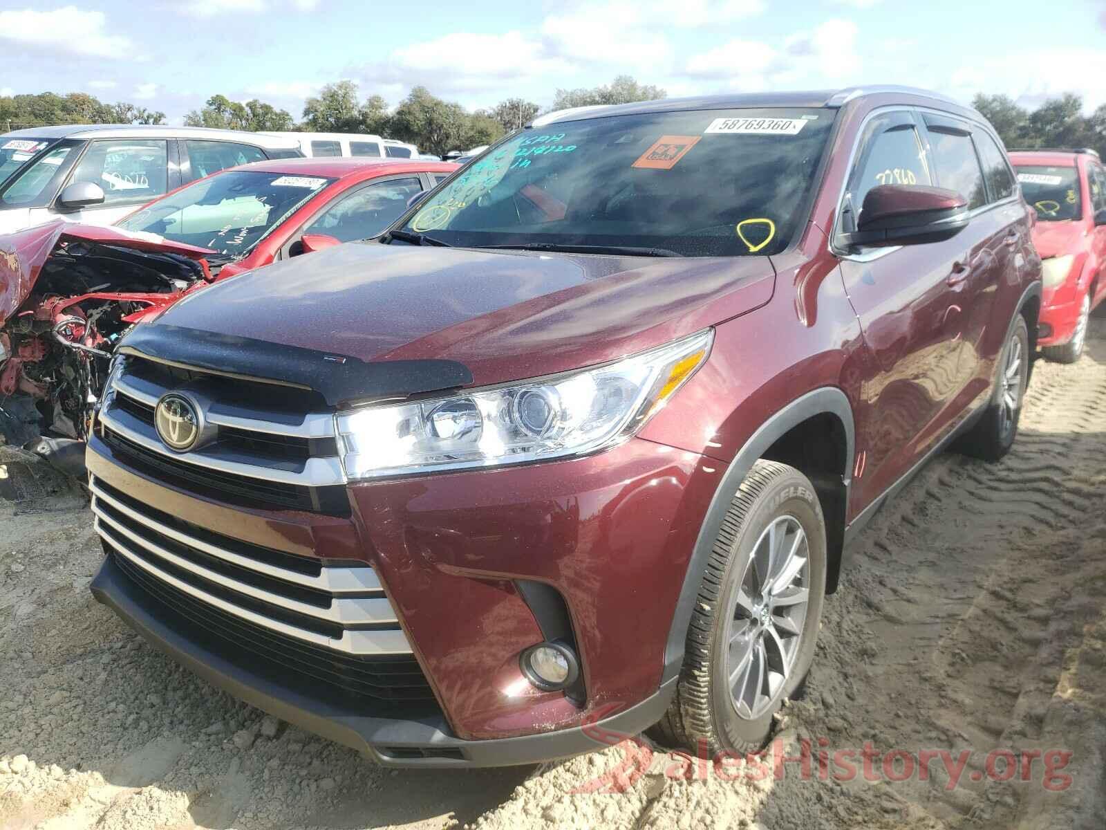 5TDKZRFH0KS302940 2019 TOYOTA HIGHLANDER