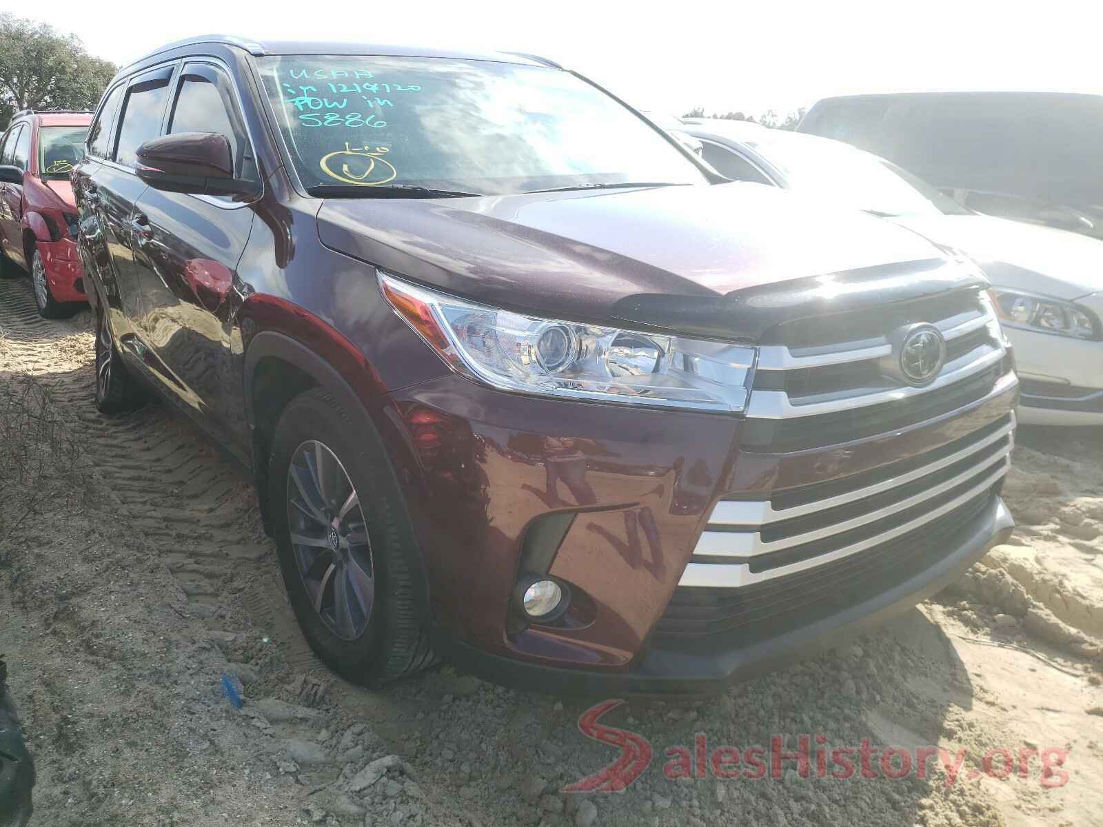 5TDKZRFH0KS302940 2019 TOYOTA HIGHLANDER