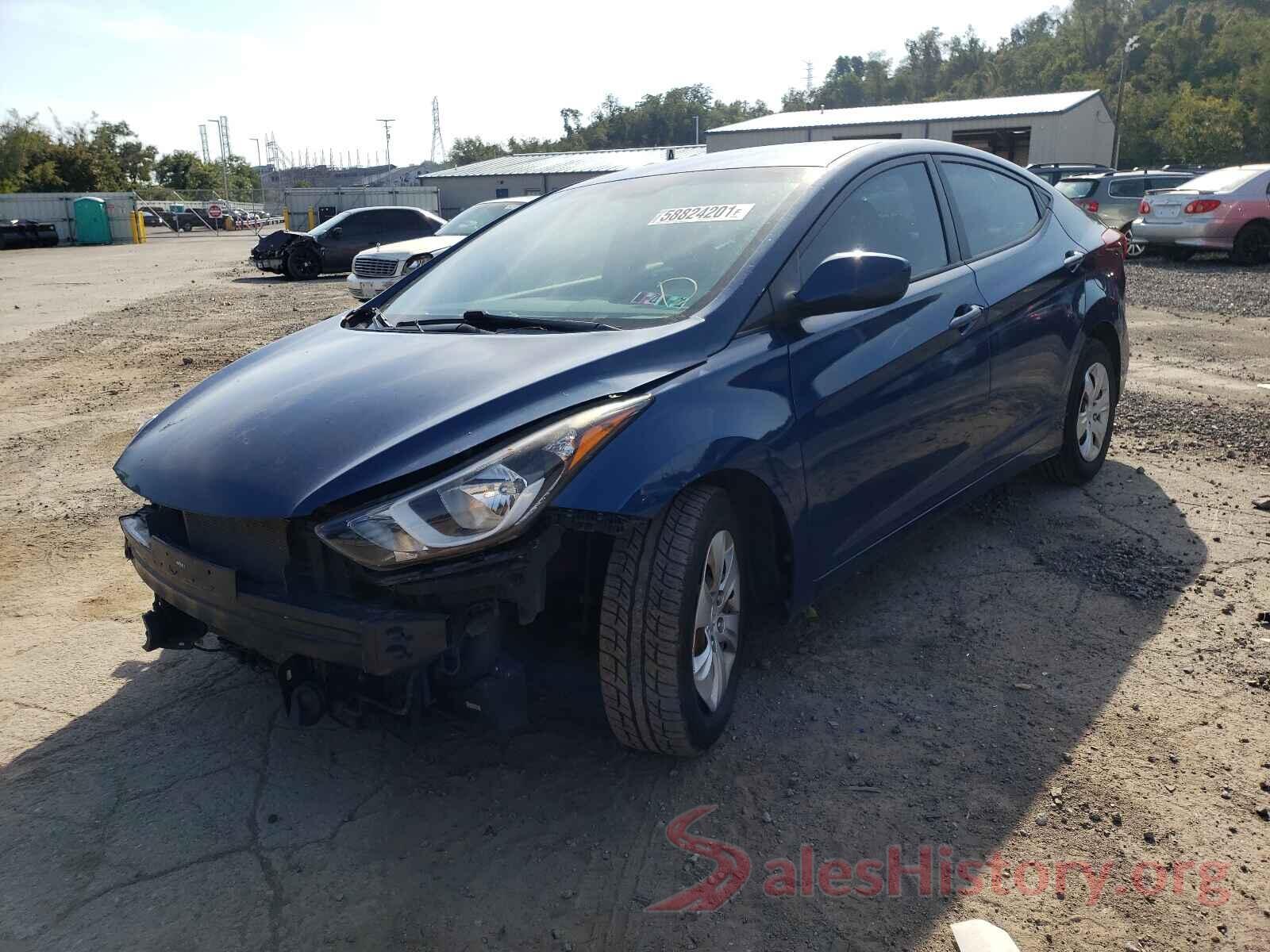 KMHDH4AE5GU634799 2016 HYUNDAI ELANTRA