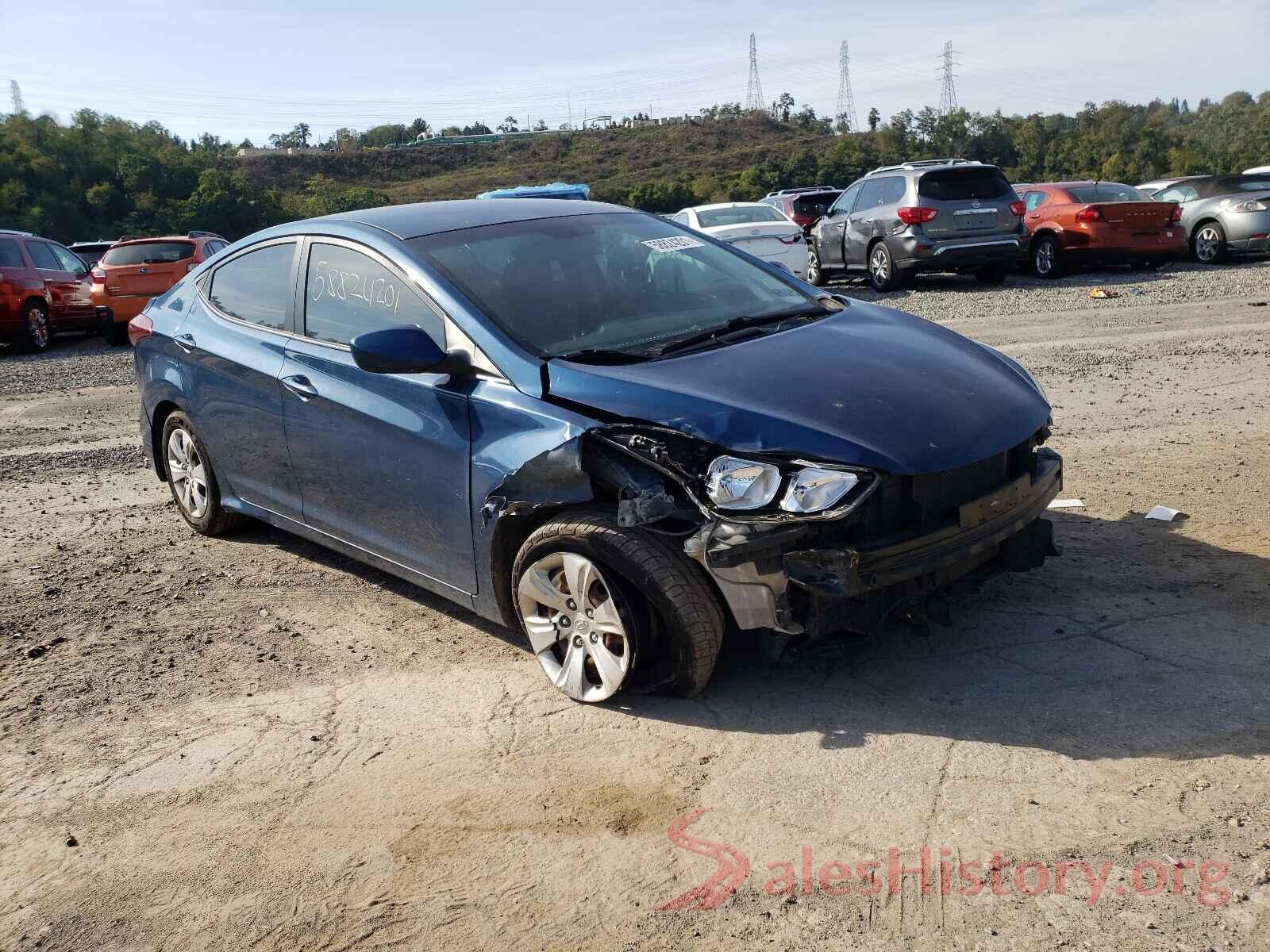 KMHDH4AE5GU634799 2016 HYUNDAI ELANTRA