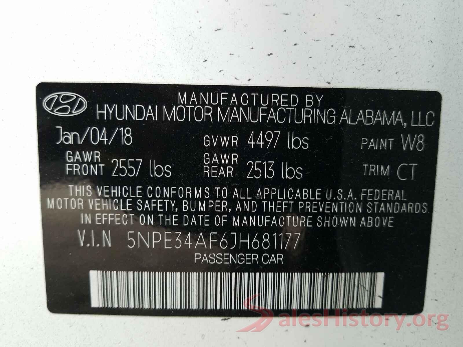 5NPE34AF6JH681177 2018 HYUNDAI SONATA