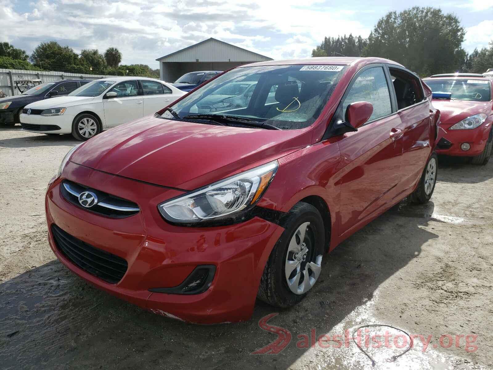 KMHCT4AEXHU171960 2017 HYUNDAI ACCENT