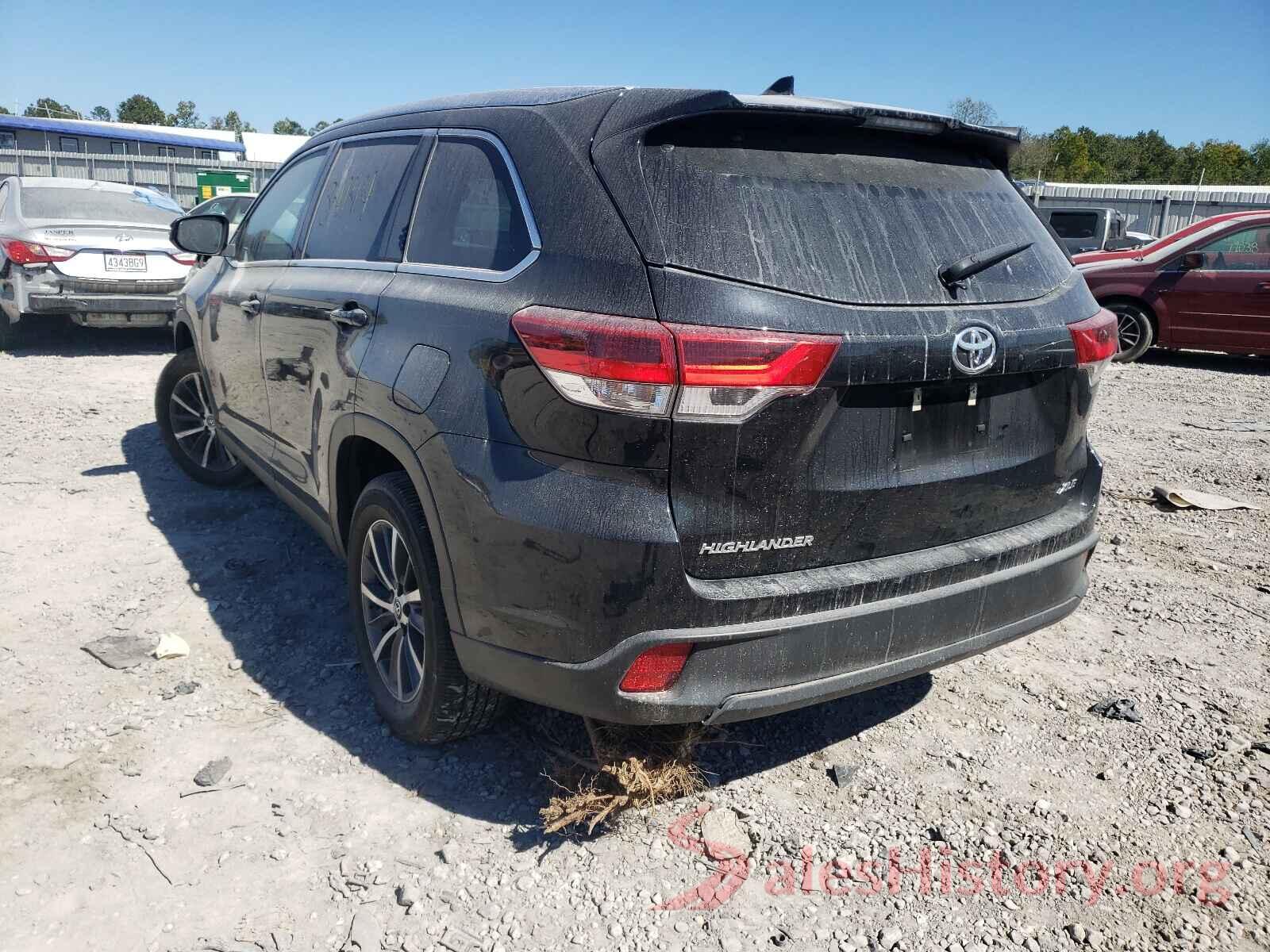 5TDKZRFH9KS554833 2019 TOYOTA HIGHLANDER