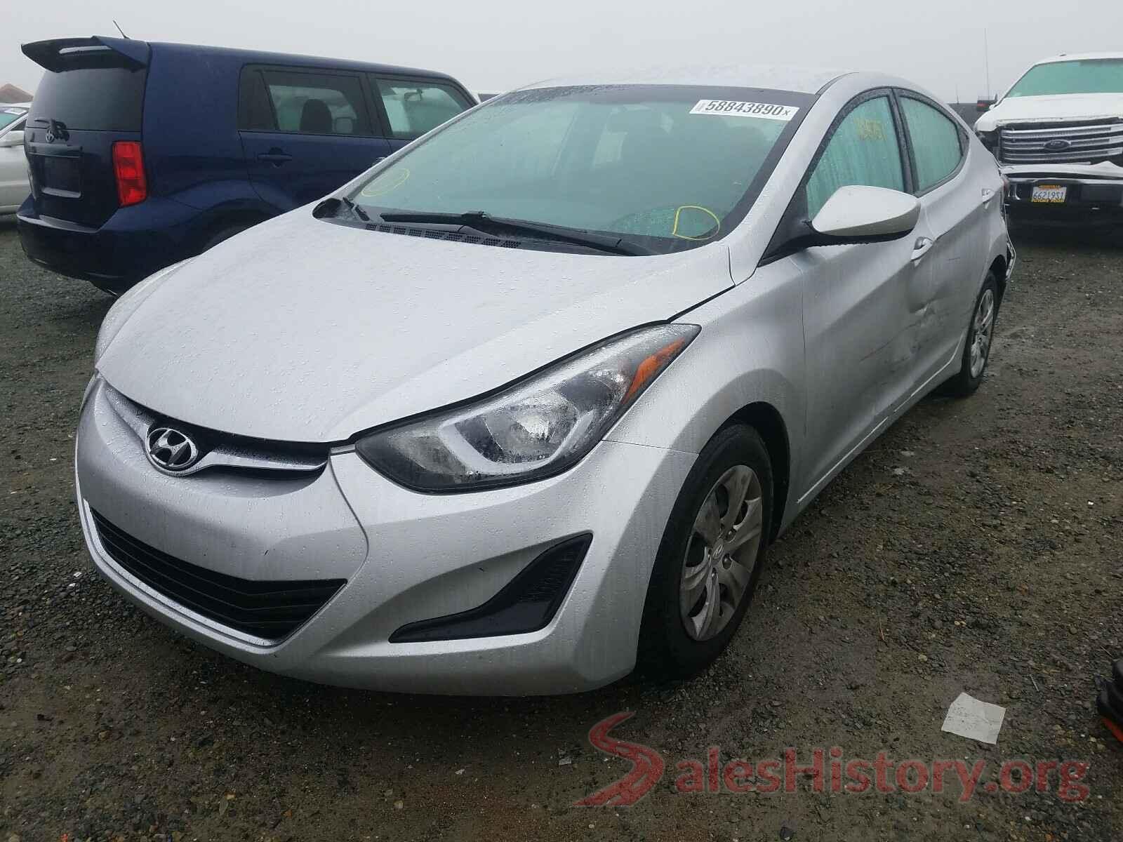 5NPDH4AE0GH707107 2016 HYUNDAI ELANTRA