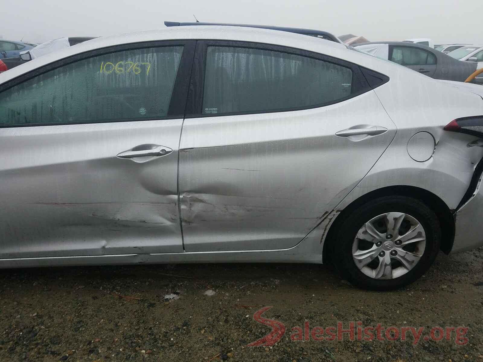 5NPDH4AE0GH707107 2016 HYUNDAI ELANTRA