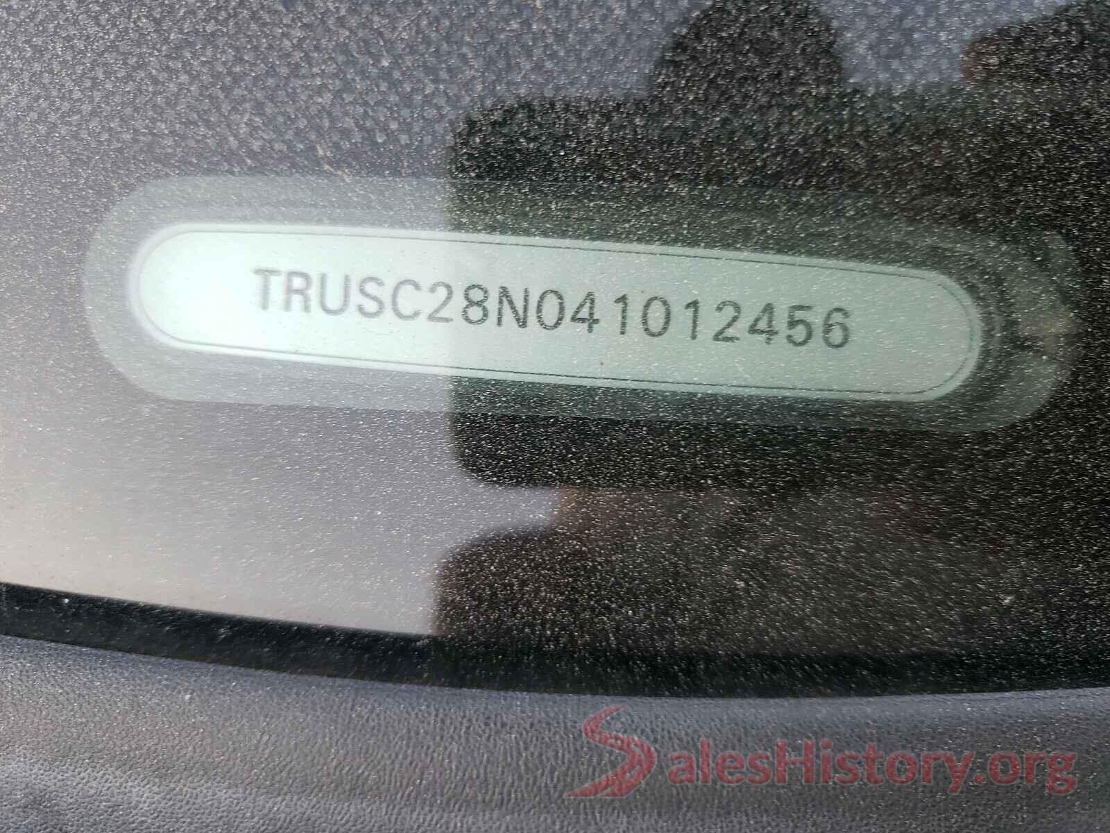 TRUSC28N041012456 2004 AUDI TT