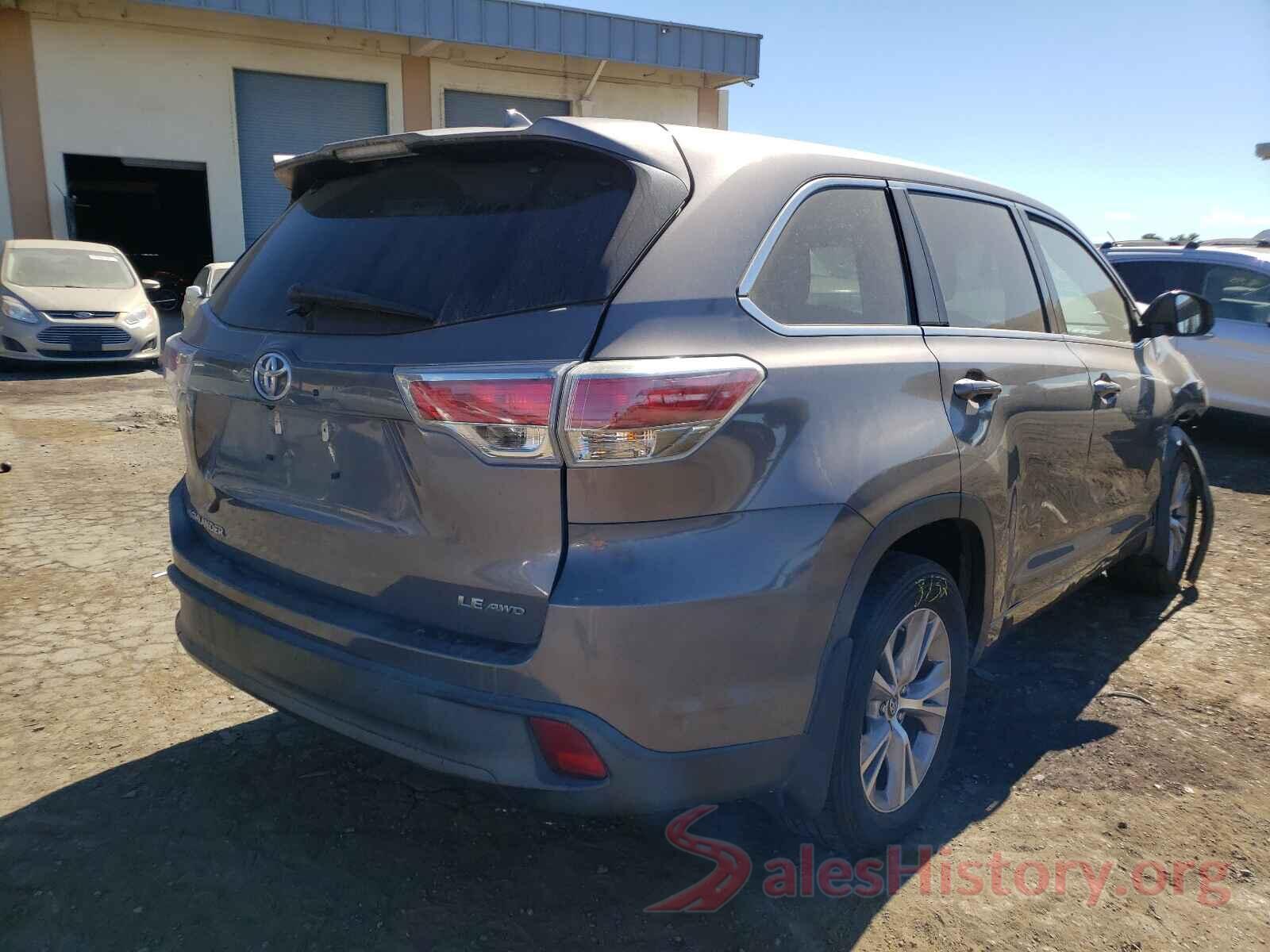 5TDBKRFH6GS267574 2016 TOYOTA HIGHLANDER