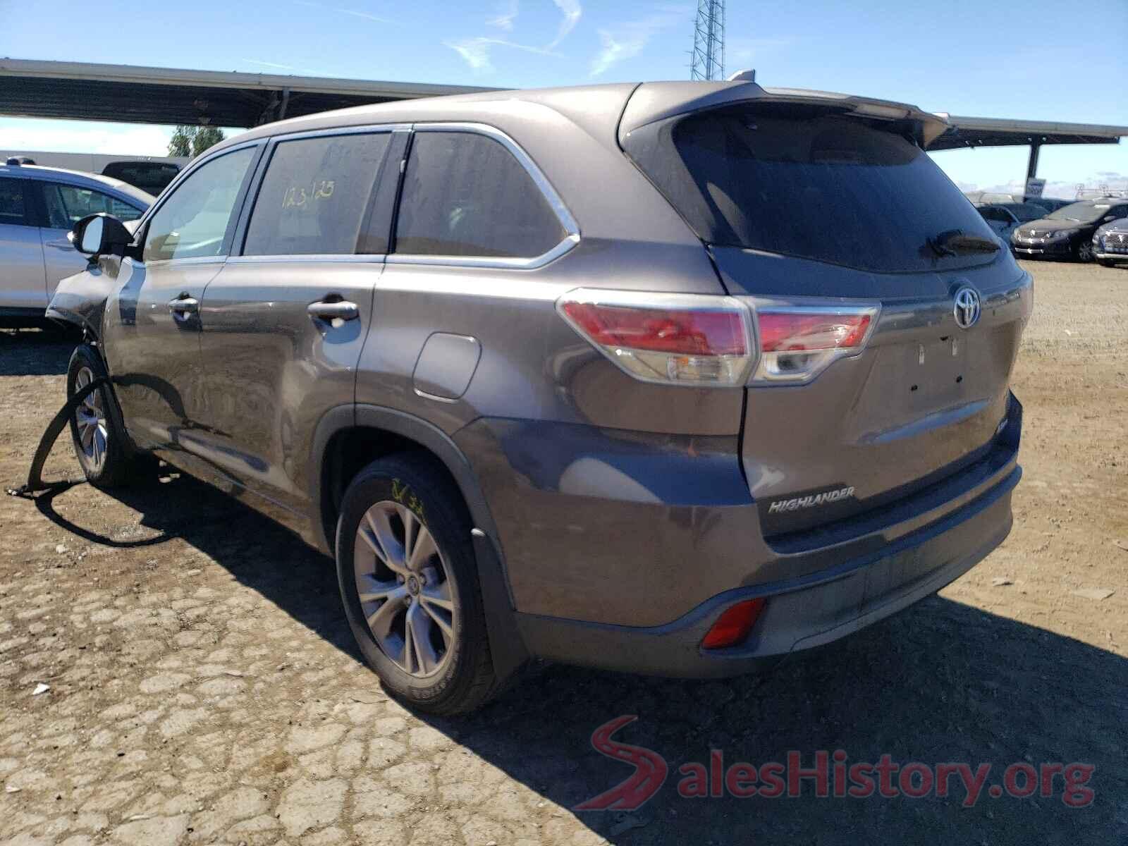 5TDBKRFH6GS267574 2016 TOYOTA HIGHLANDER