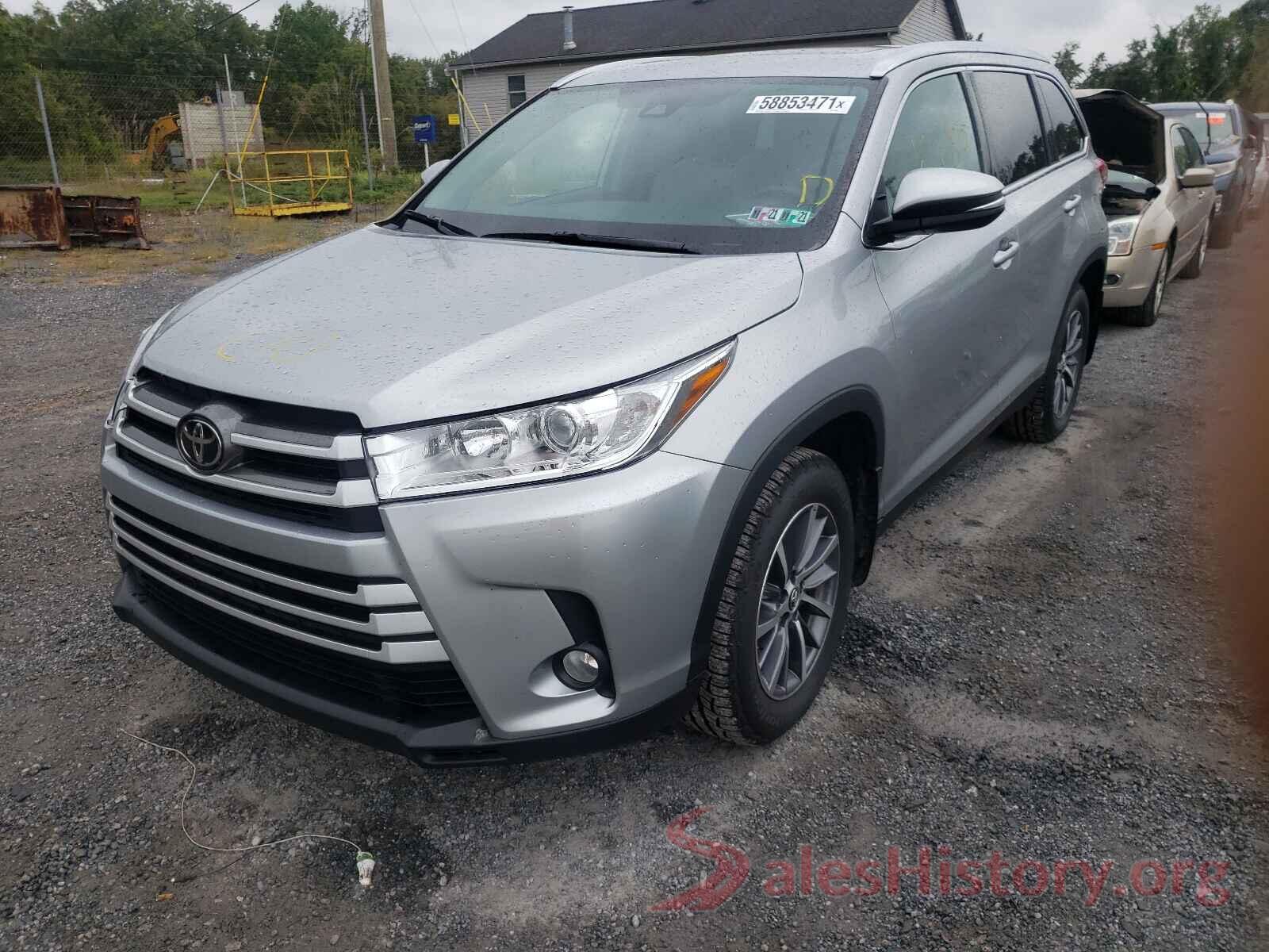 5TDJZRFH1KS934406 2019 TOYOTA HIGHLANDER