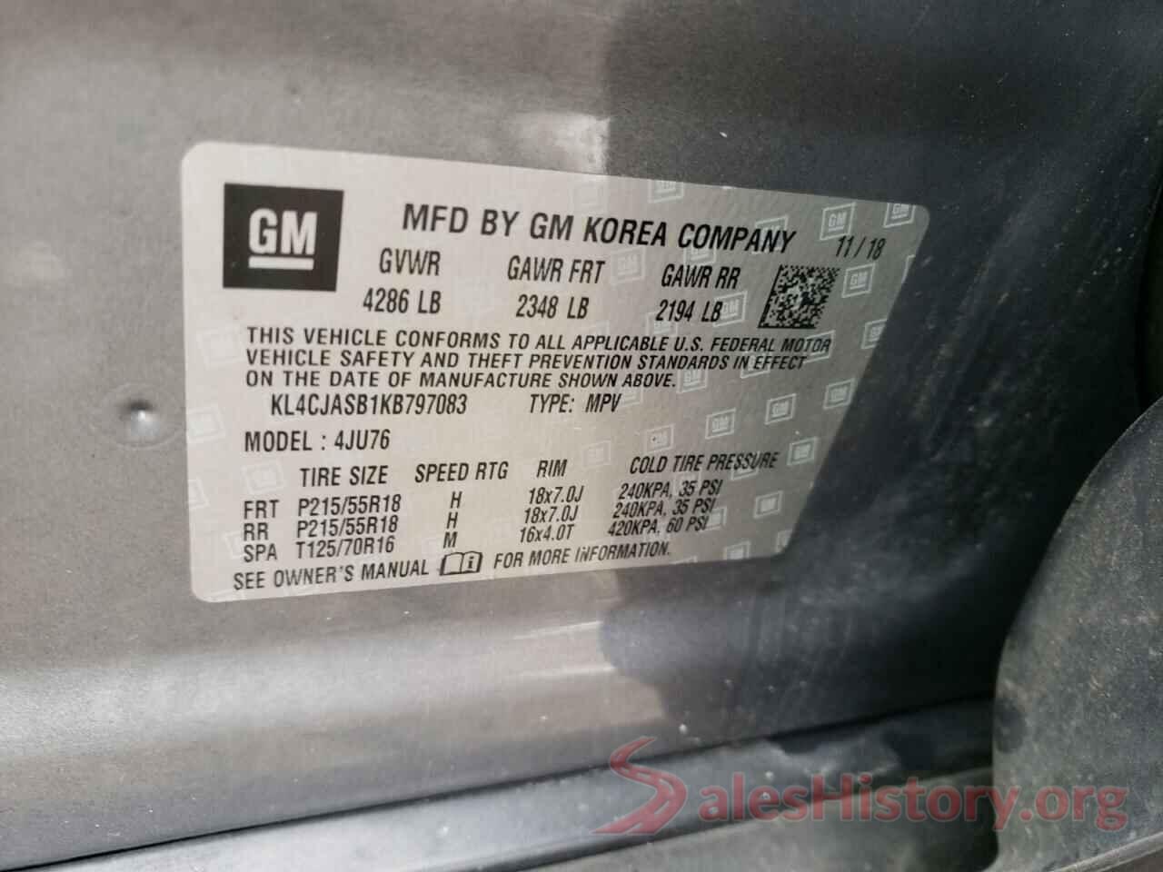 KL4CJASB1KB797083 2019 BUICK ENCORE