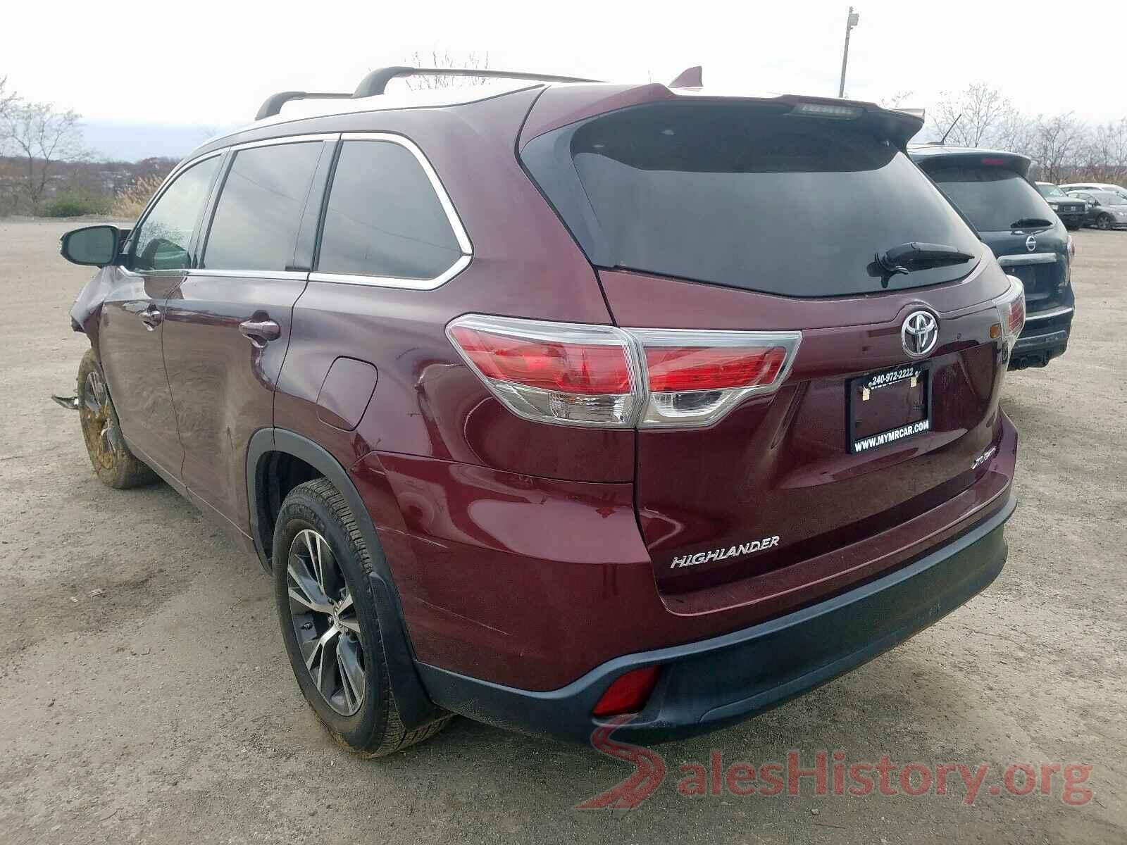 5TDJKRFH4GS233192 2016 TOYOTA HIGHLANDER