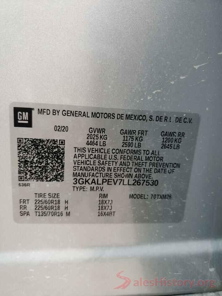 3GKALPEV7LL267530 2020 GMC TERRAIN