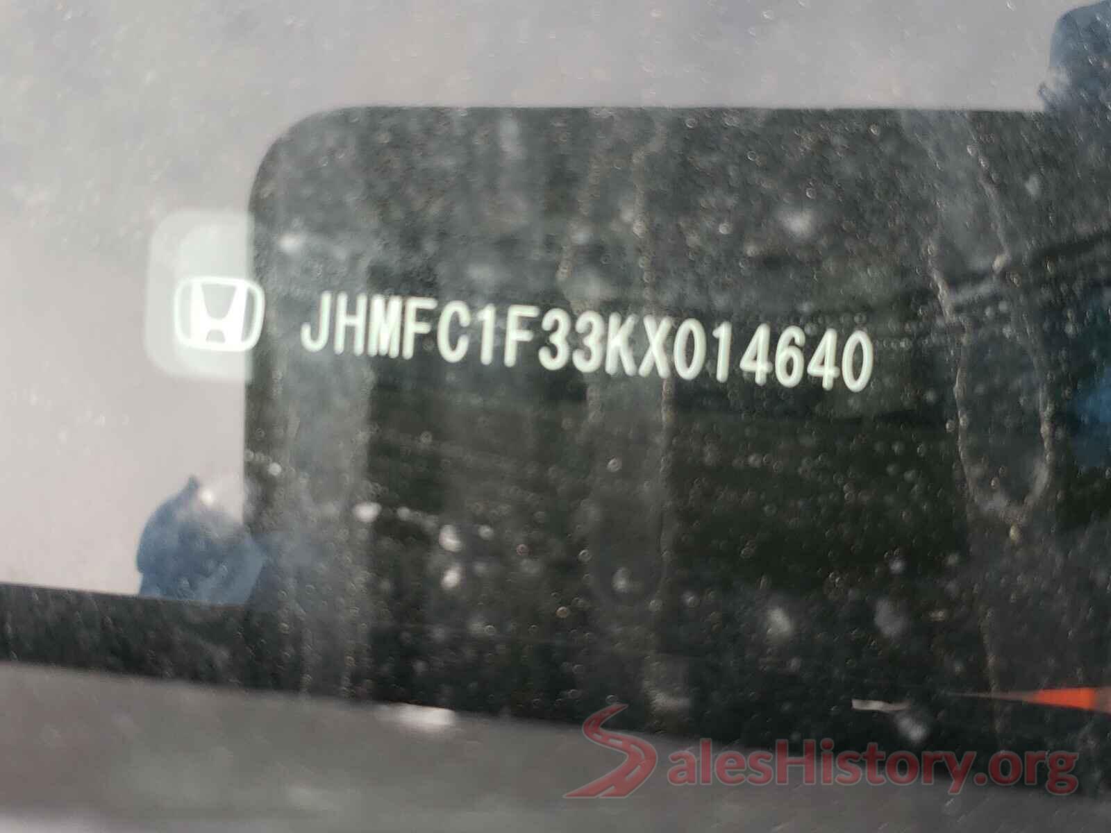 JHMFC1F33KX014640 2019 HONDA CIVIC