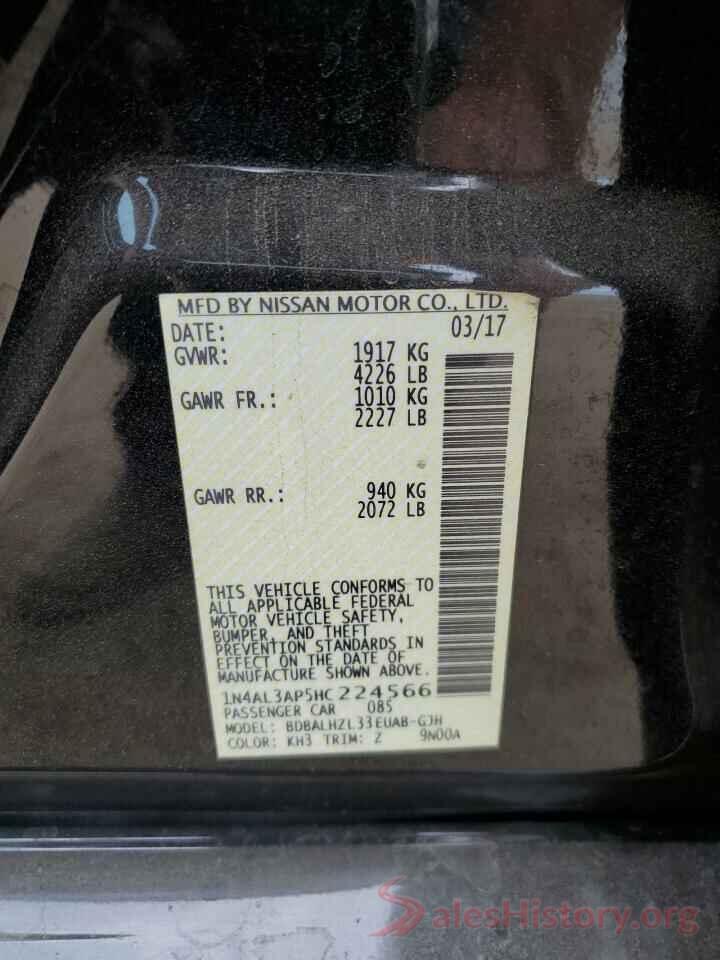 1N4AL3AP5HC224566 2017 NISSAN ALTIMA