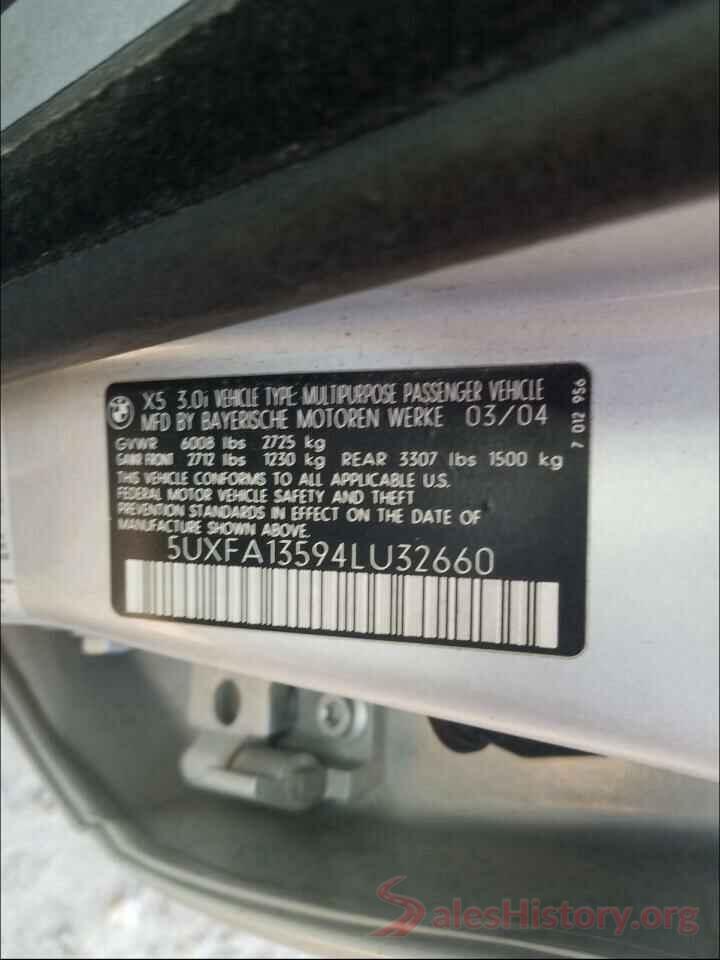 5UXFA13594LU32660 2004 BMW X5