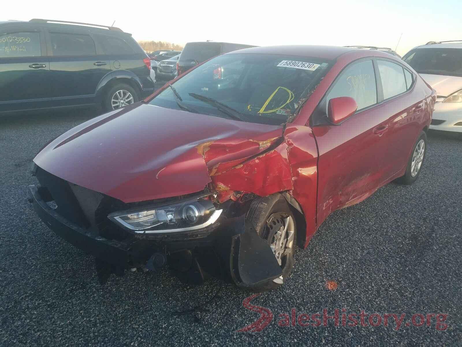 KMHD74LF4HU189854 2017 HYUNDAI ELANTRA