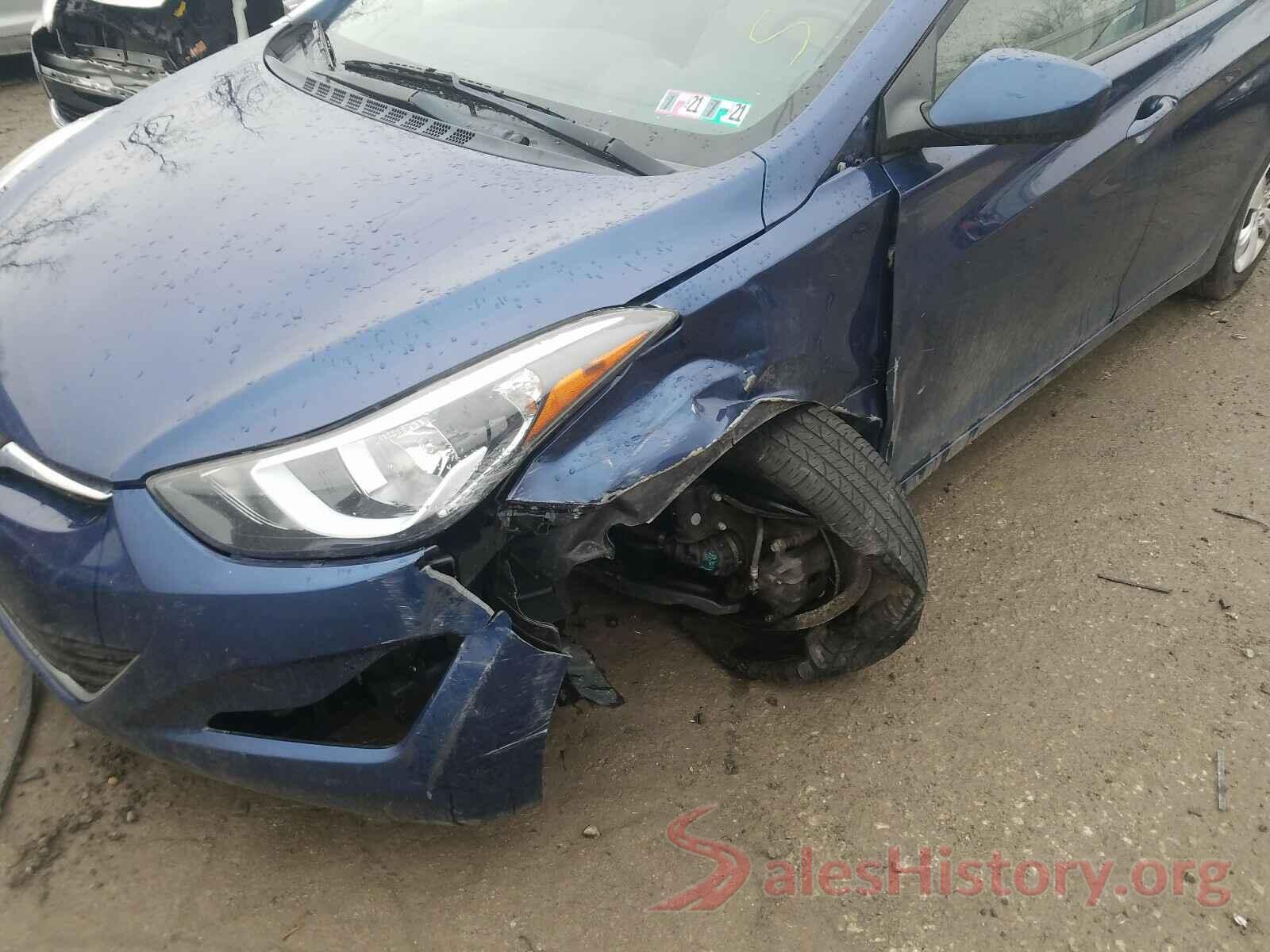 5NPDH4AE9GH799057 2016 HYUNDAI ELANTRA