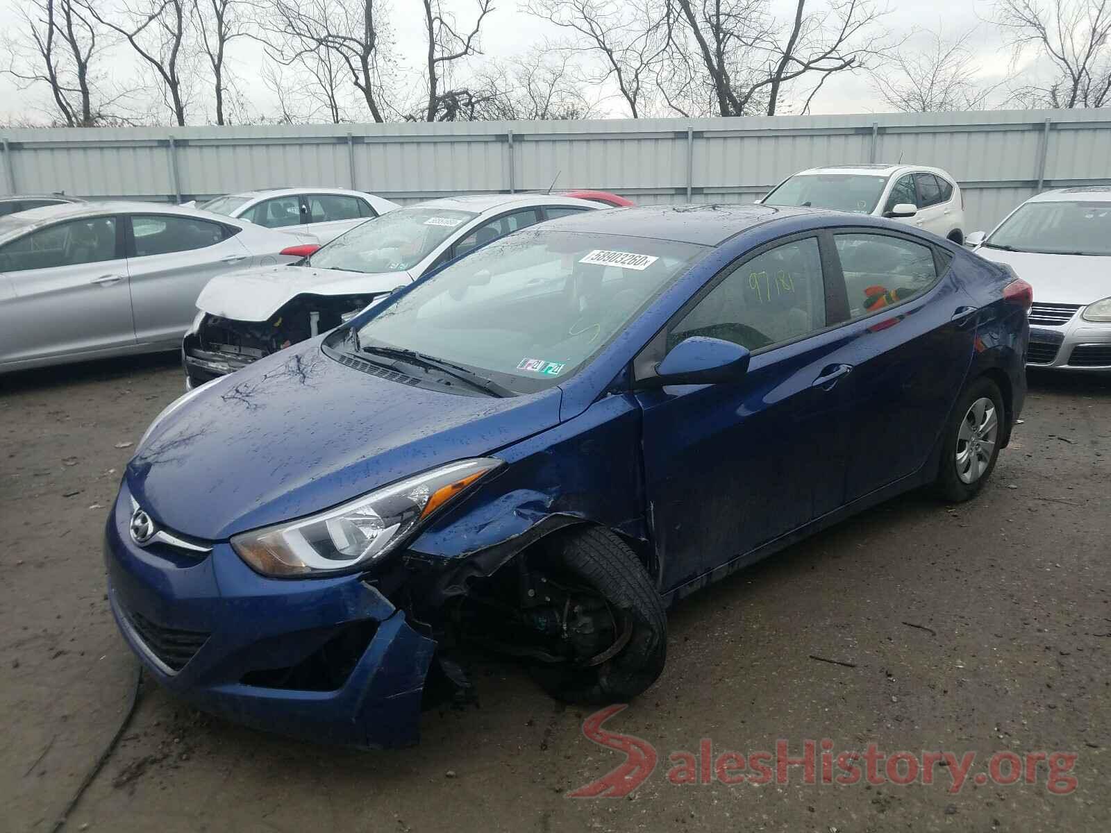 5NPDH4AE9GH799057 2016 HYUNDAI ELANTRA