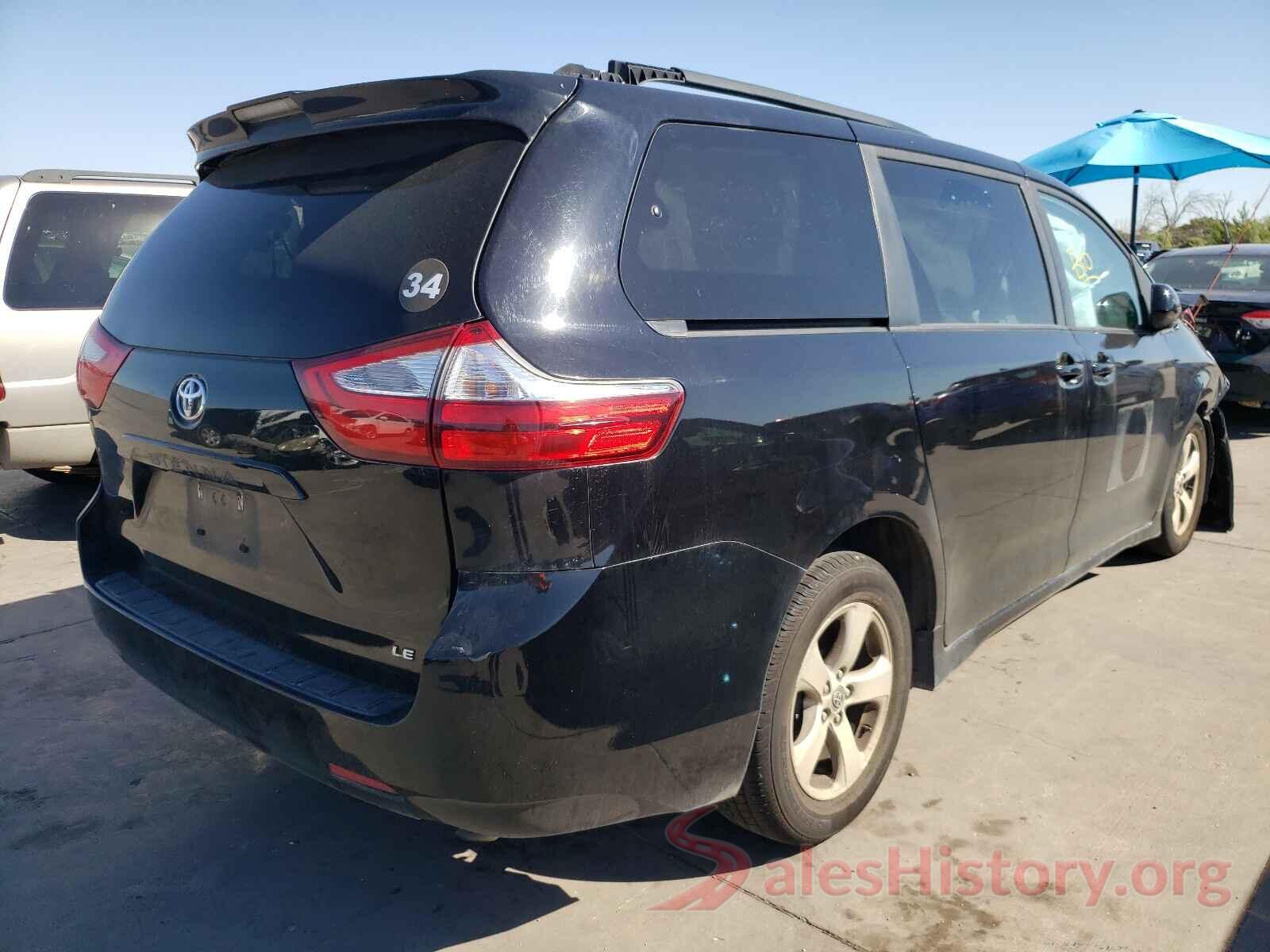 5TDKZ3DC7KS997549 2019 TOYOTA SIENNA