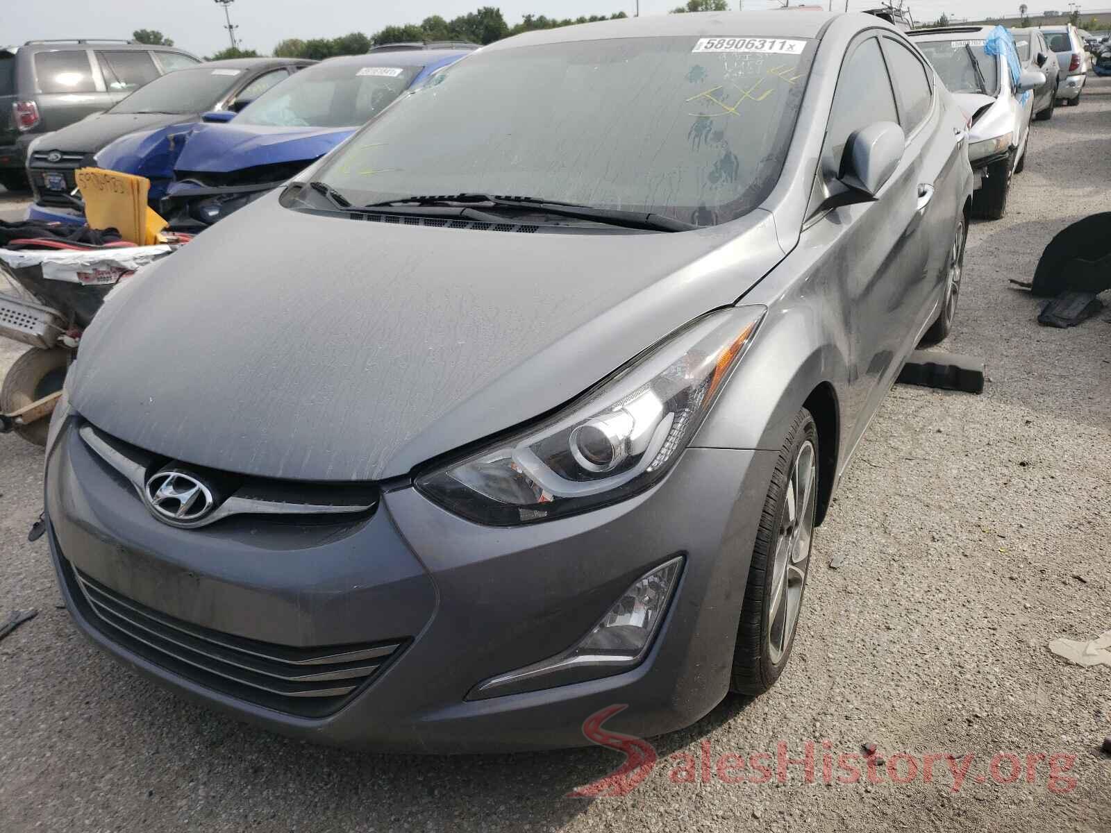 KMHDH4AE4GU606489 2016 HYUNDAI ELANTRA