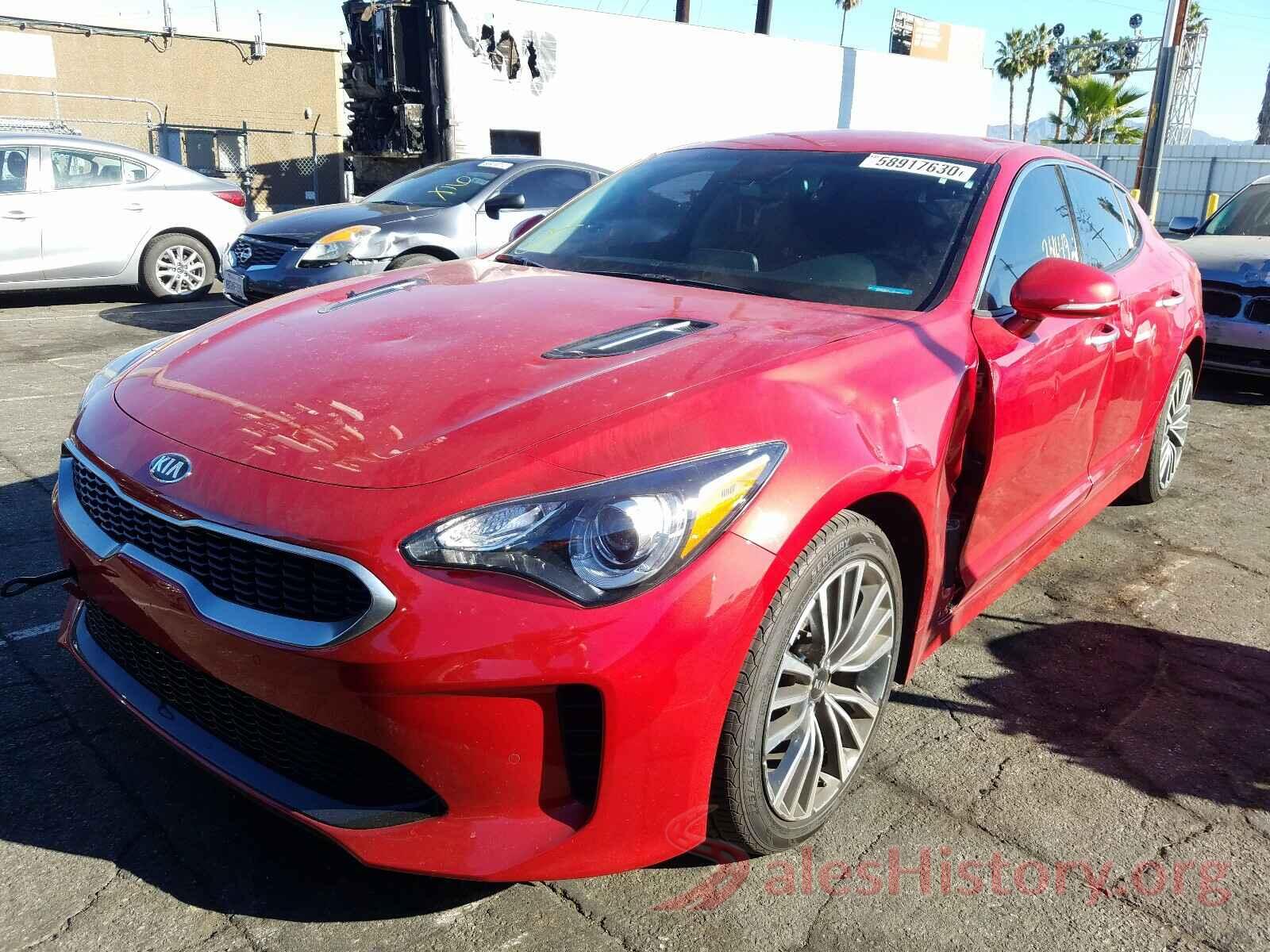 KNAE15LA1K6051444 2019 KIA STINGER