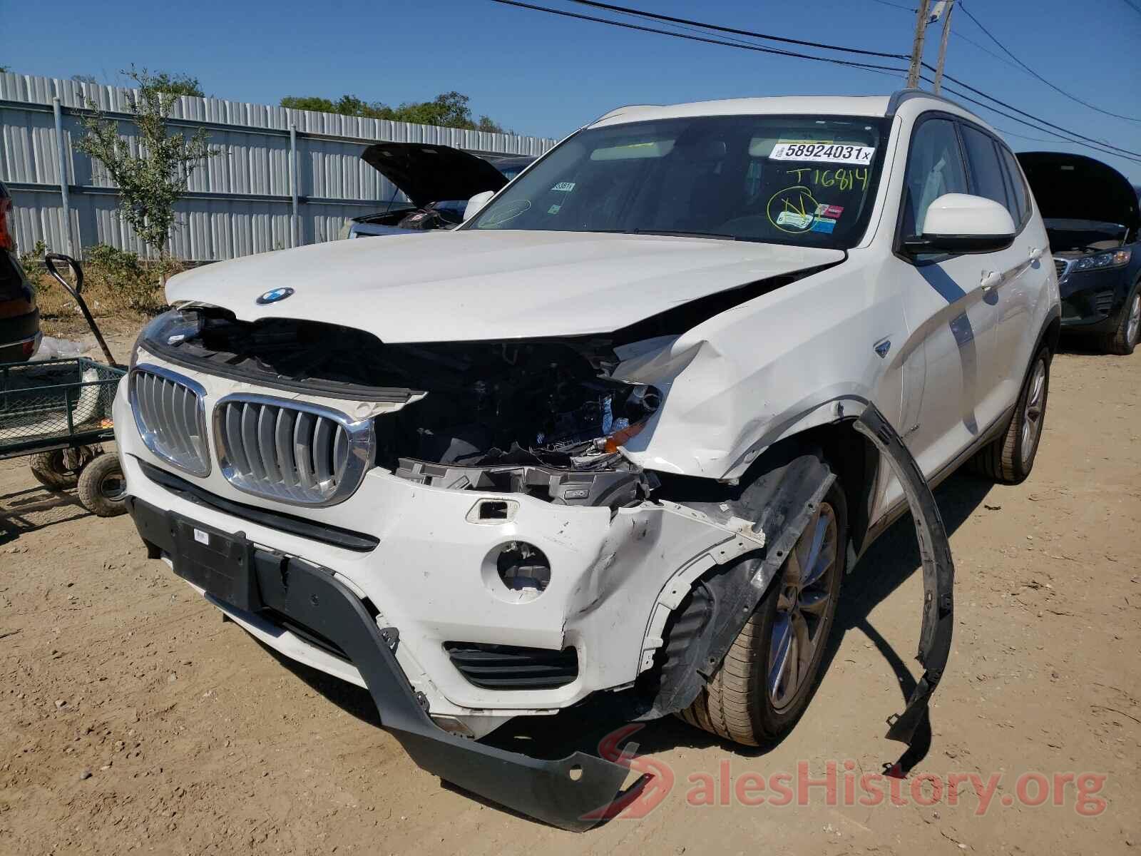 5UXWX9C37H0T16814 2017 BMW X3