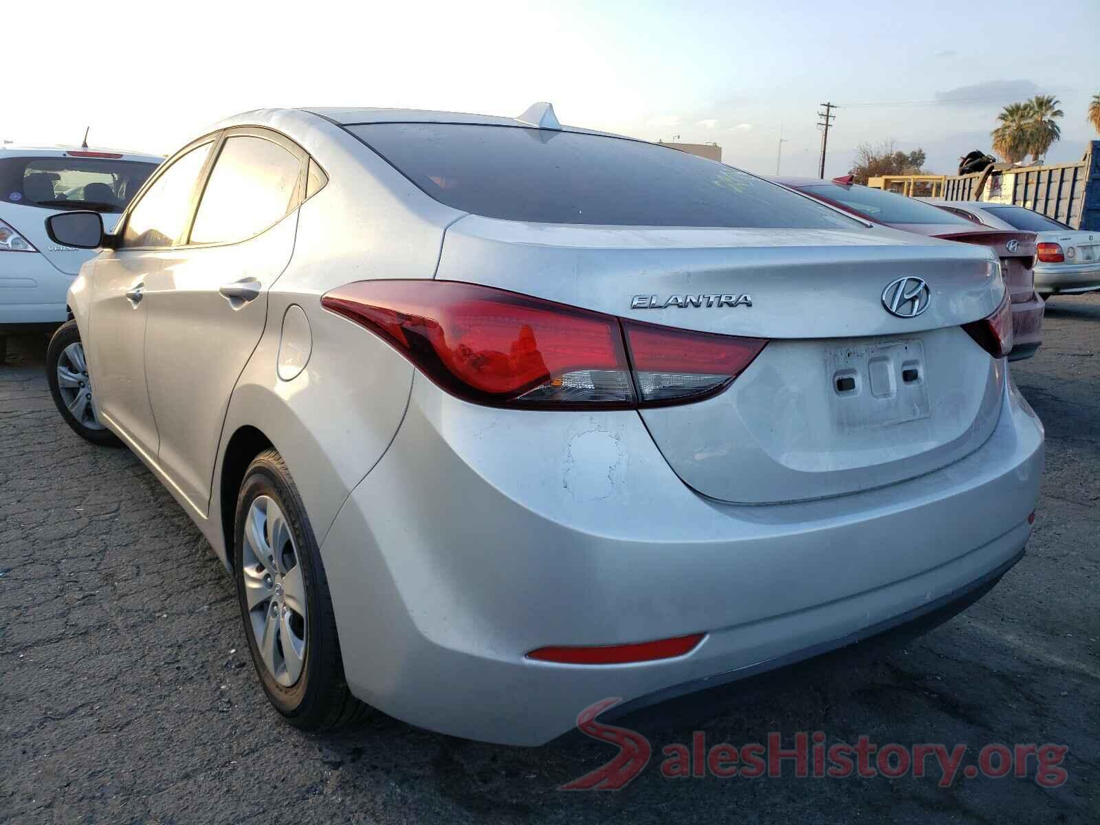 5NPDH4AE0GH706250 2016 HYUNDAI ELANTRA