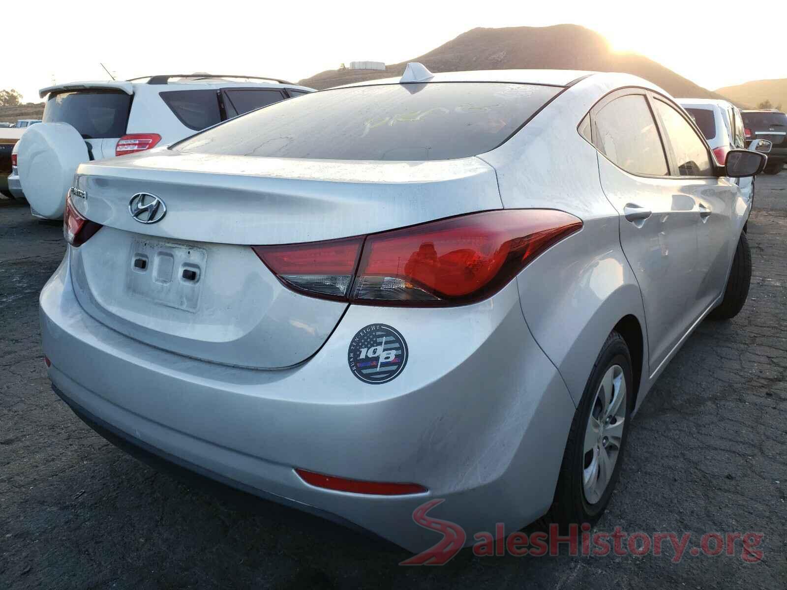 5NPDH4AE0GH706250 2016 HYUNDAI ELANTRA