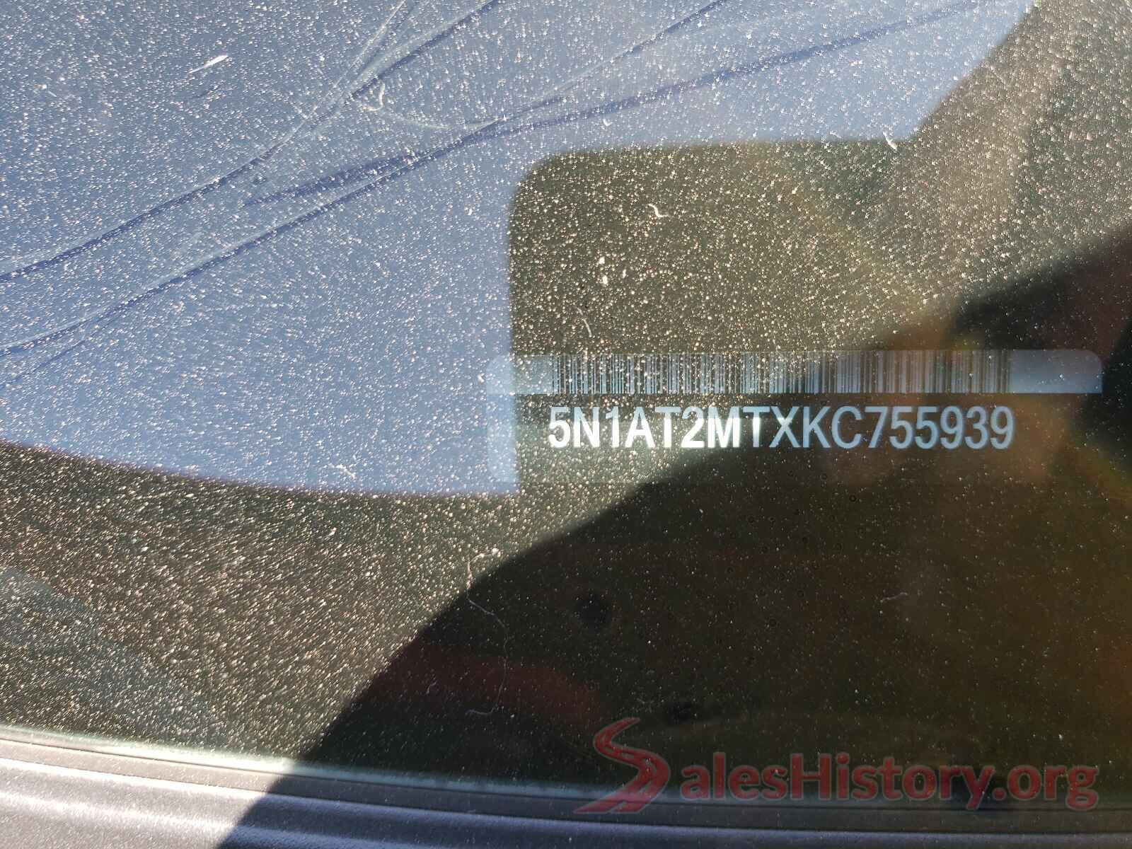 5N1AT2MTXKC755939 2019 NISSAN ROGUE