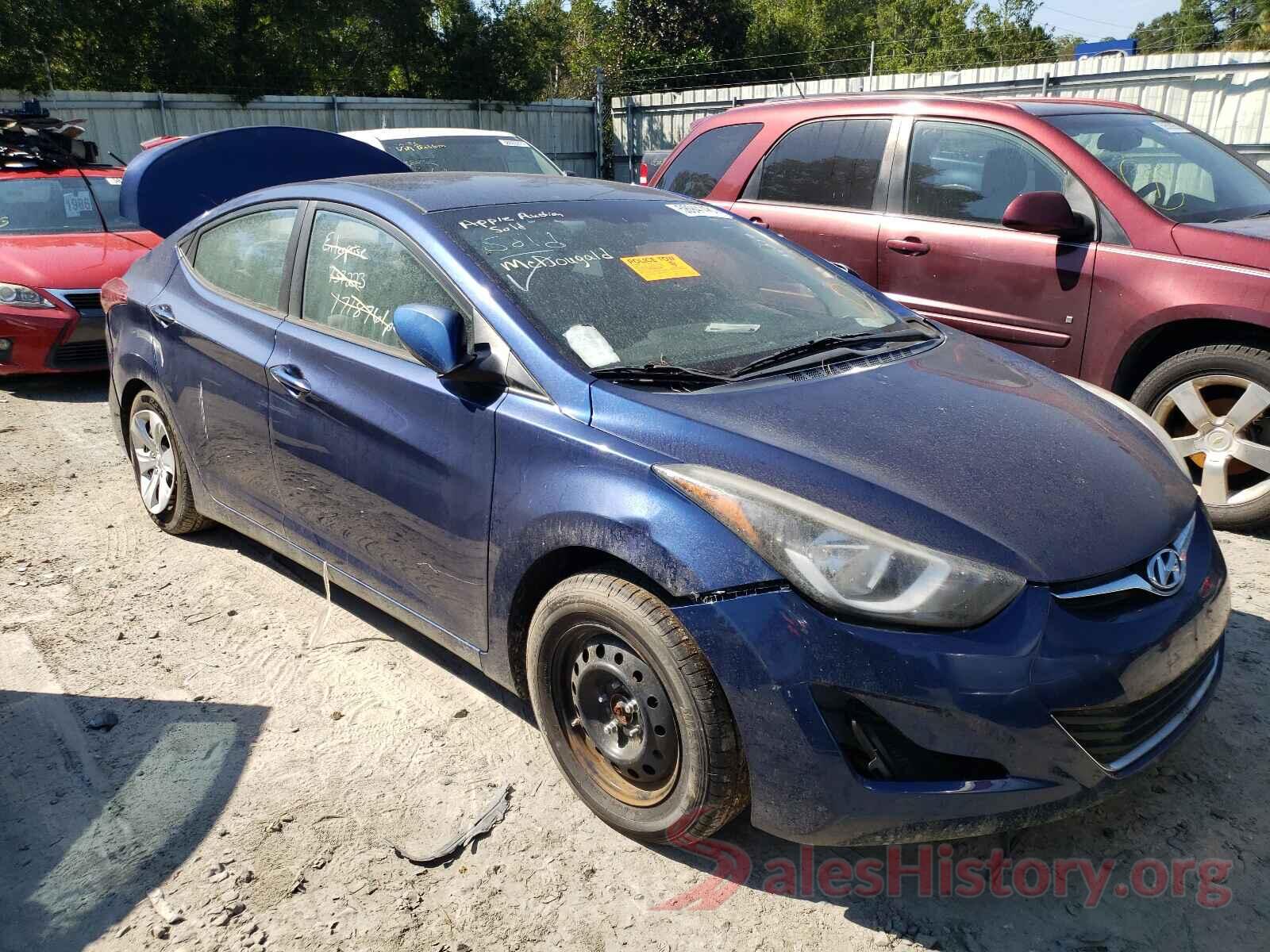 5NPDH4AE9GH737223 2016 HYUNDAI ELANTRA