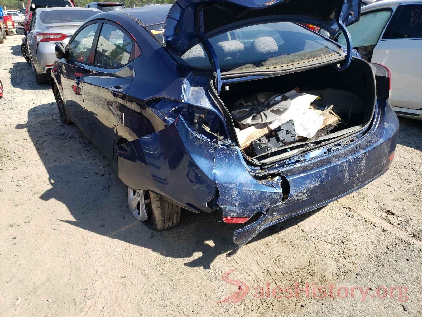 5NPDH4AE9GH737223 2016 HYUNDAI ELANTRA