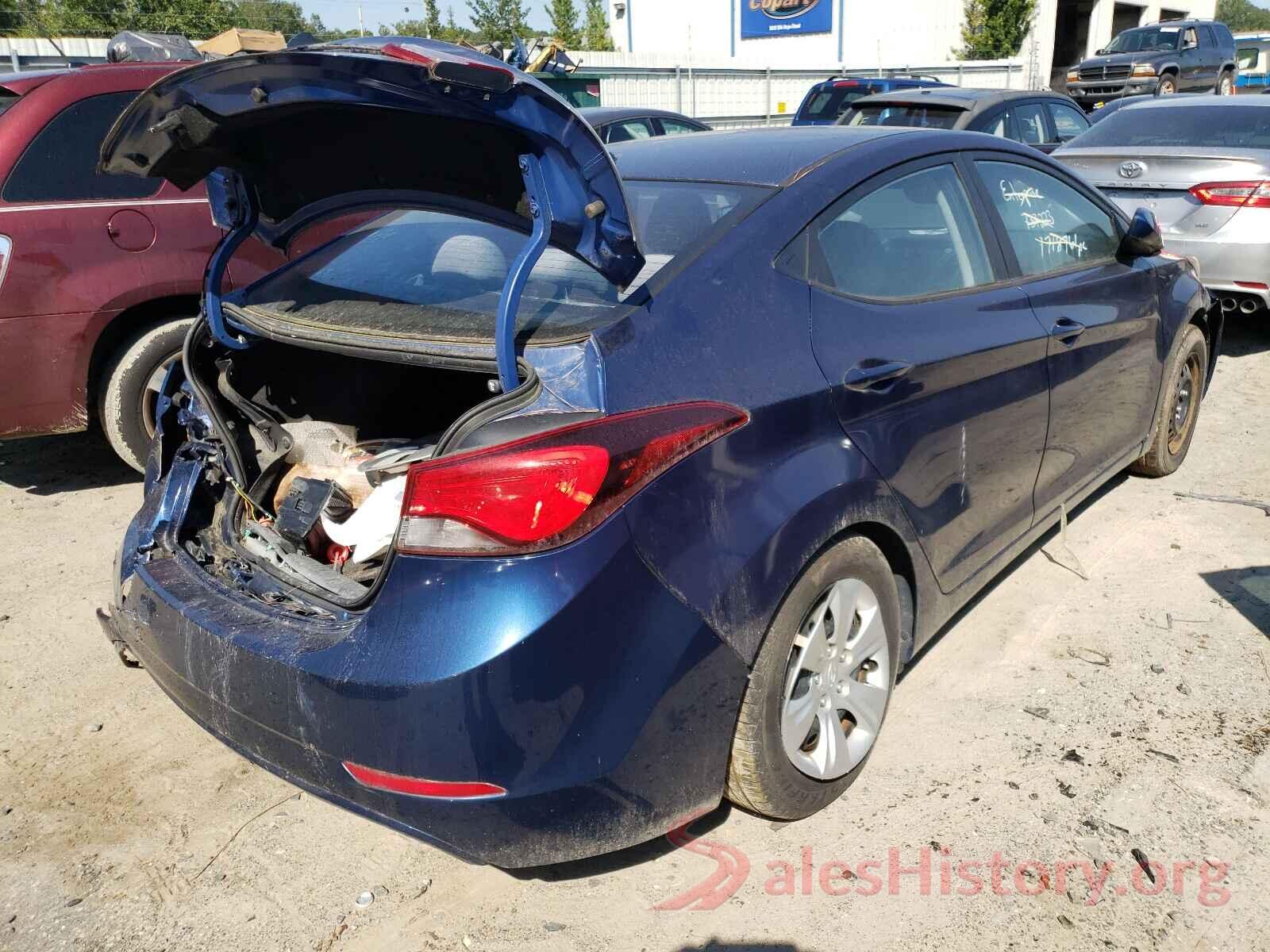 5NPDH4AE9GH737223 2016 HYUNDAI ELANTRA