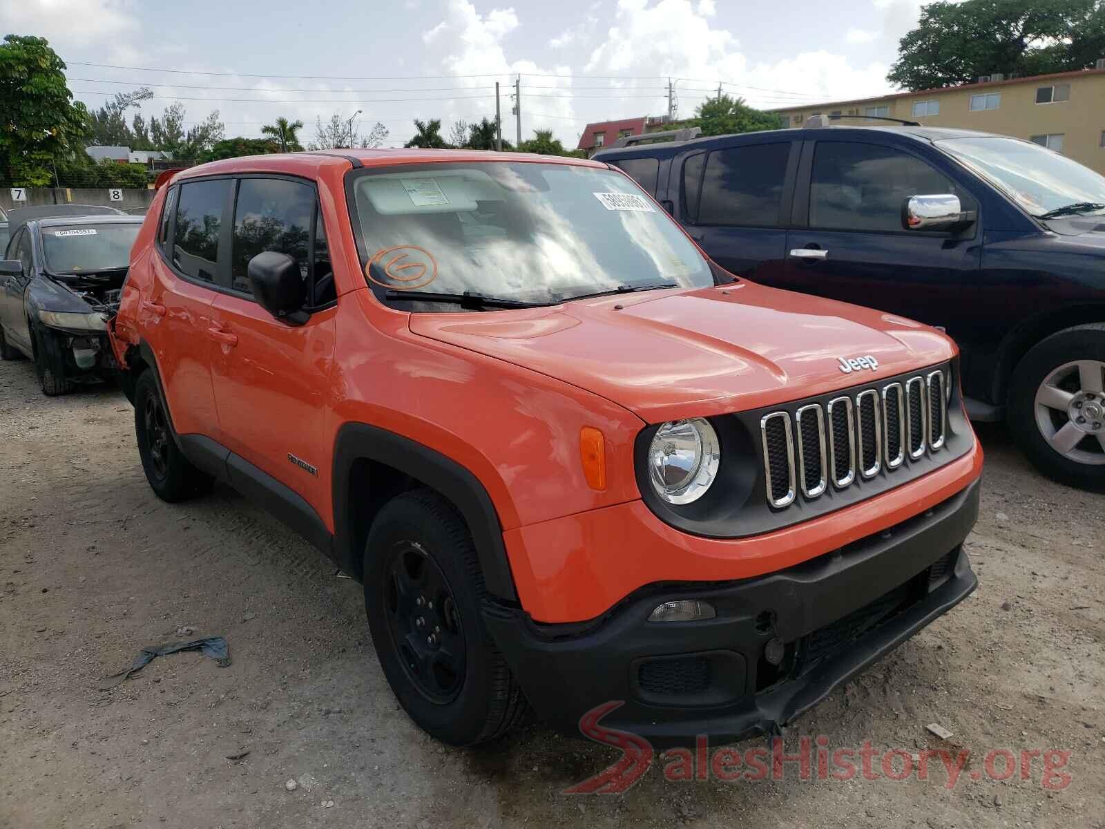 ZACCJAAT7GPE33439 2016 JEEP RENEGADE