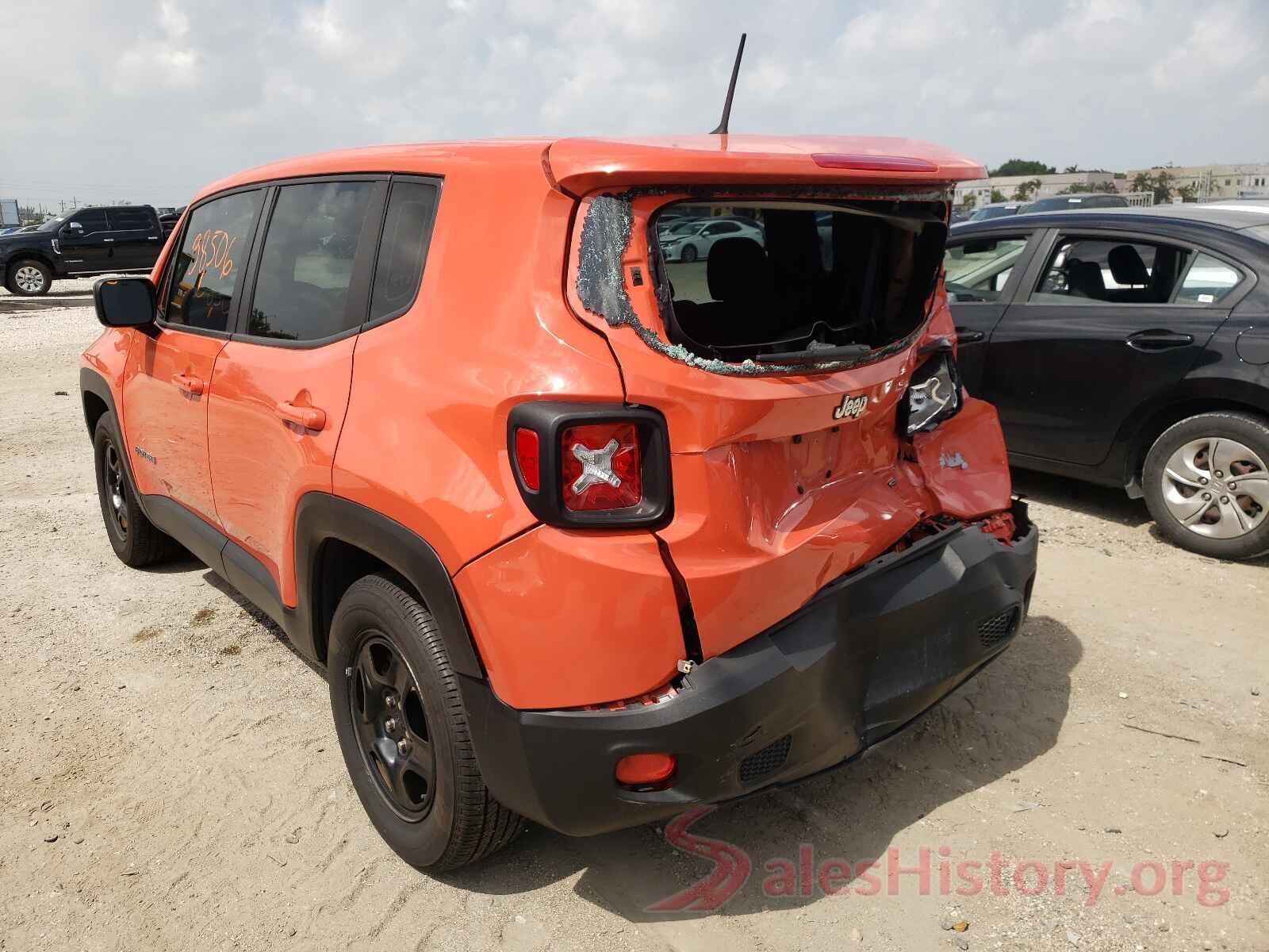 ZACCJAAT7GPE33439 2016 JEEP RENEGADE