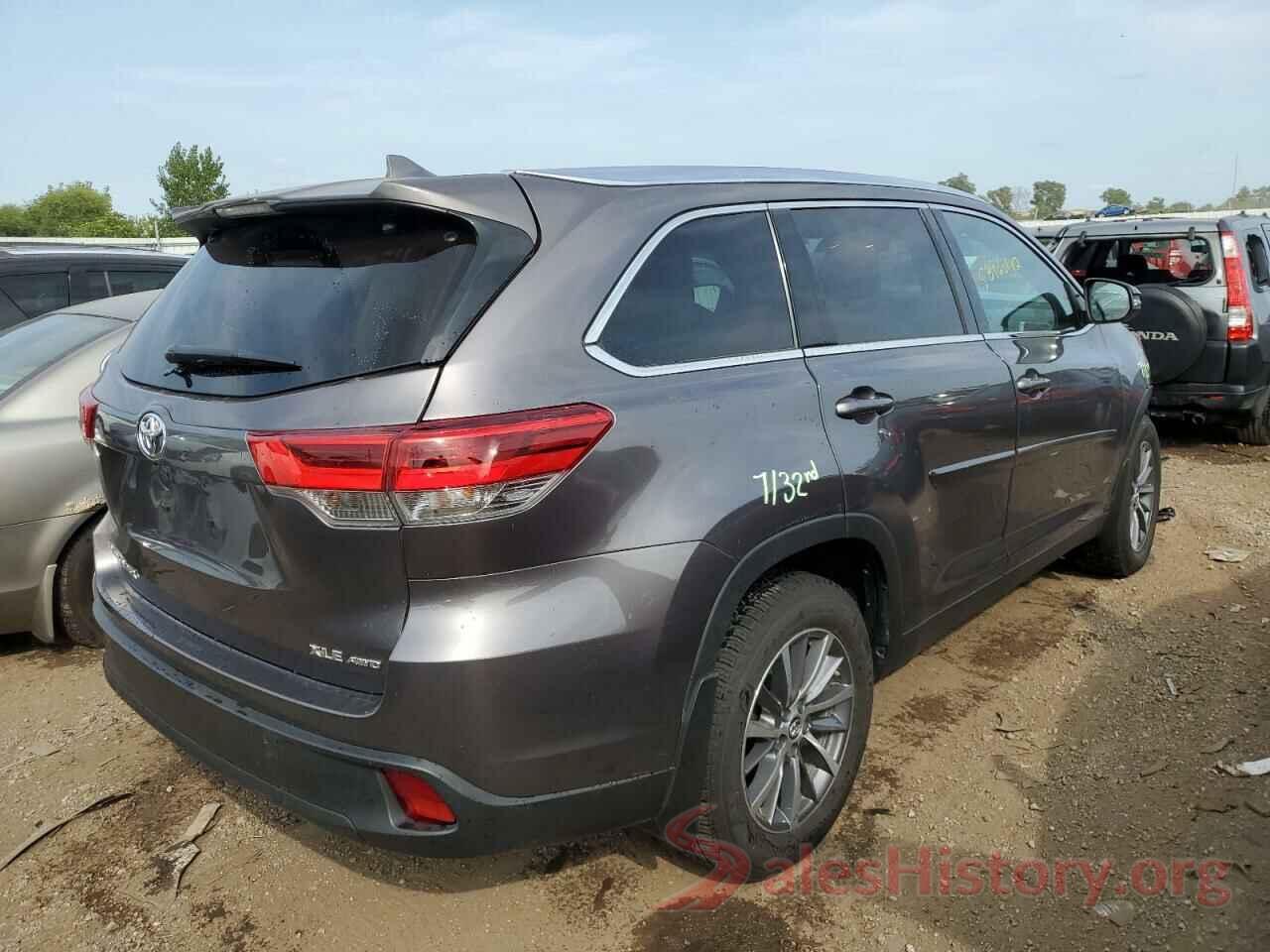 5TDJZRFH8KS947069 2019 TOYOTA HIGHLANDER