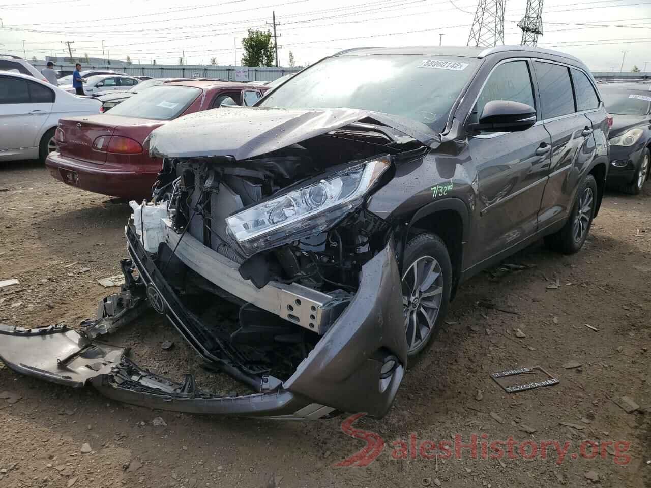 5TDJZRFH8KS947069 2019 TOYOTA HIGHLANDER