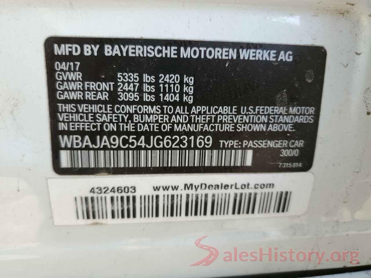 WBAJA9C54JG623169 2018 BMW 5 SERIES