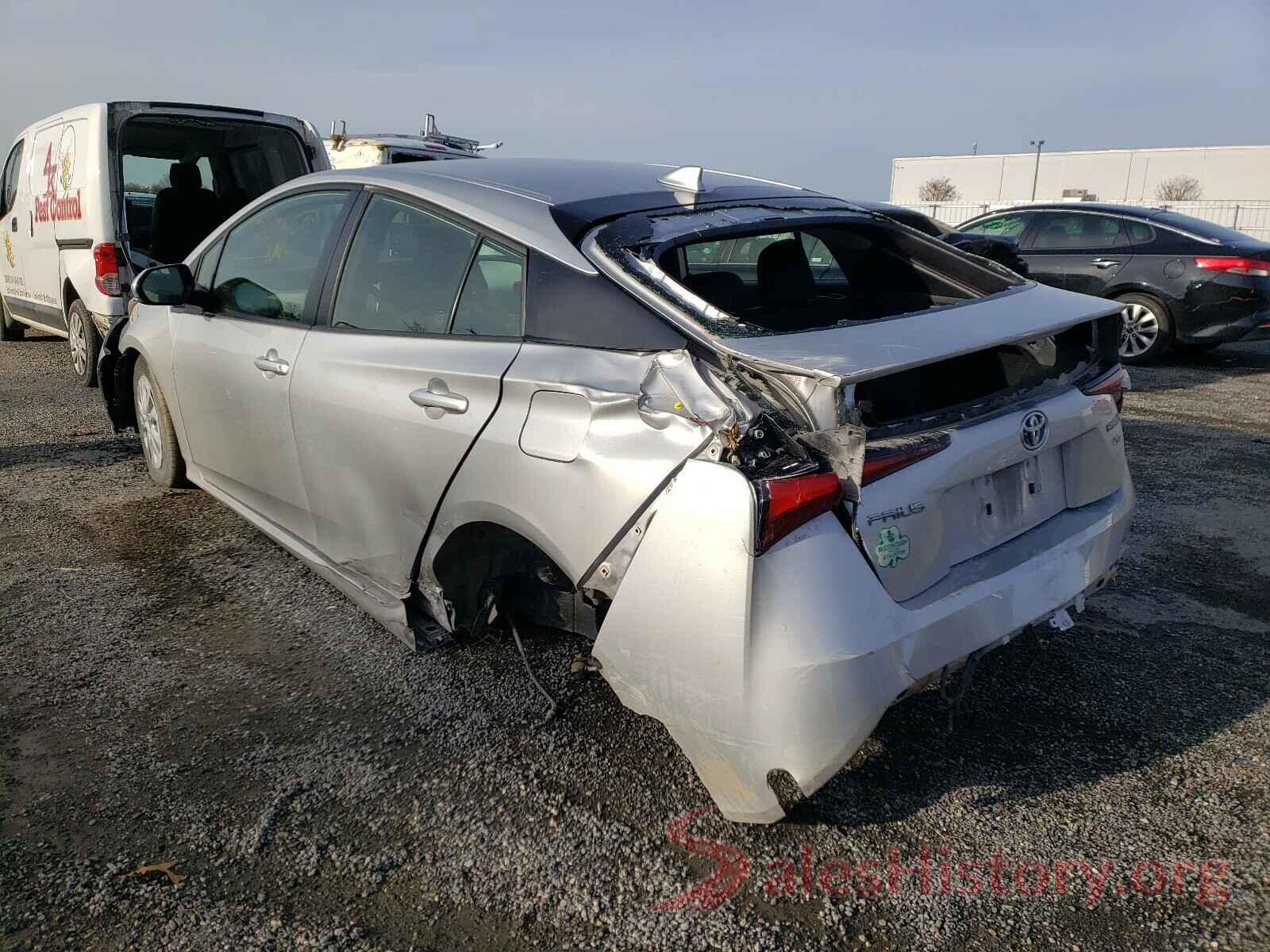 JTDKARFU8K3079424 2019 TOYOTA PRIUS