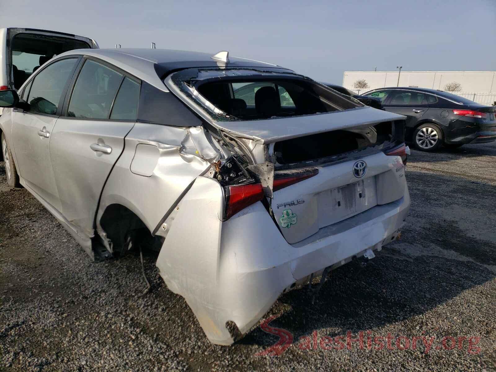 JTDKARFU8K3079424 2019 TOYOTA PRIUS