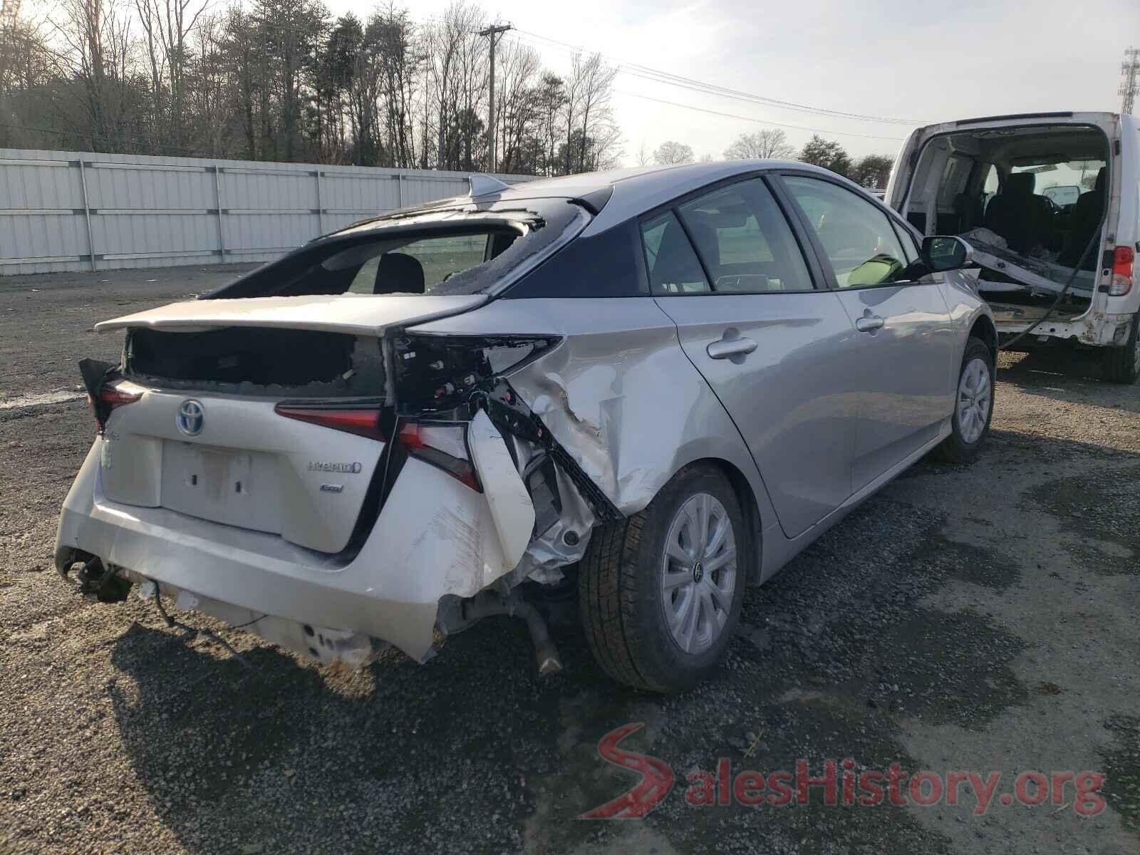 JTDKARFU8K3079424 2019 TOYOTA PRIUS