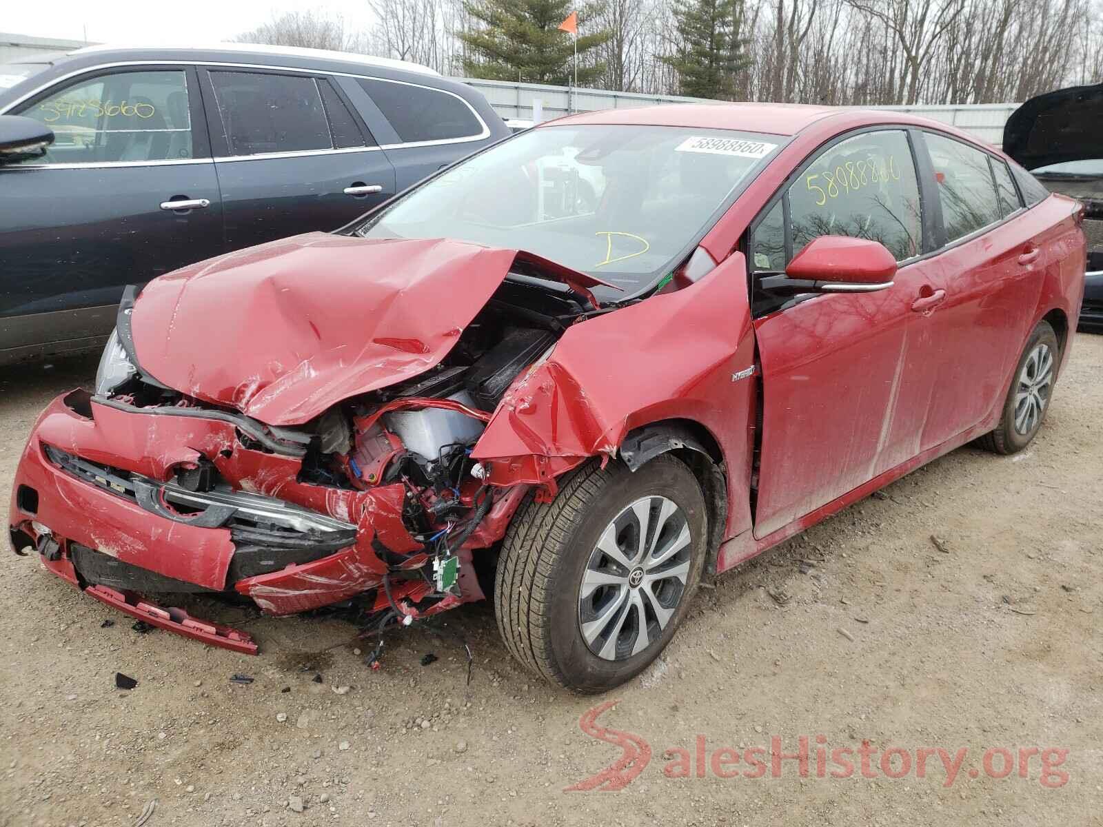 JTDL9RFU6K3002371 2019 TOYOTA PRIUS