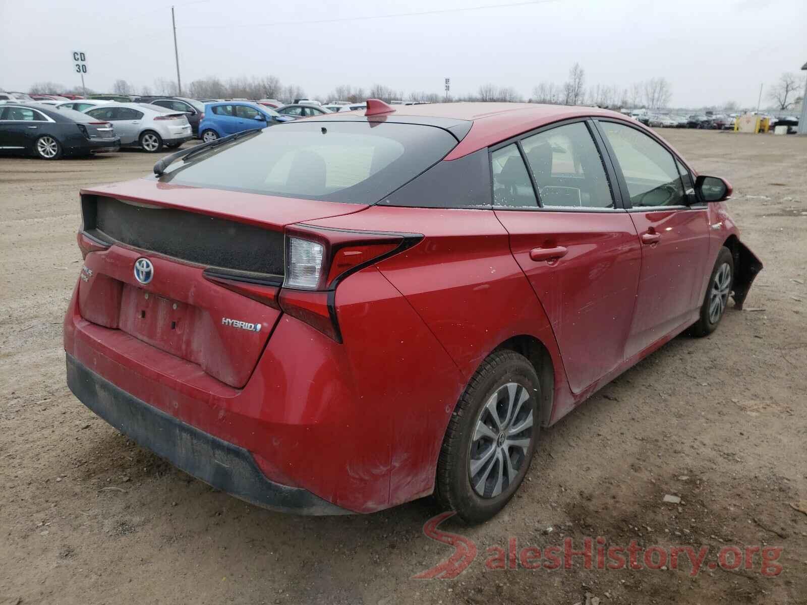 JTDL9RFU6K3002371 2019 TOYOTA PRIUS