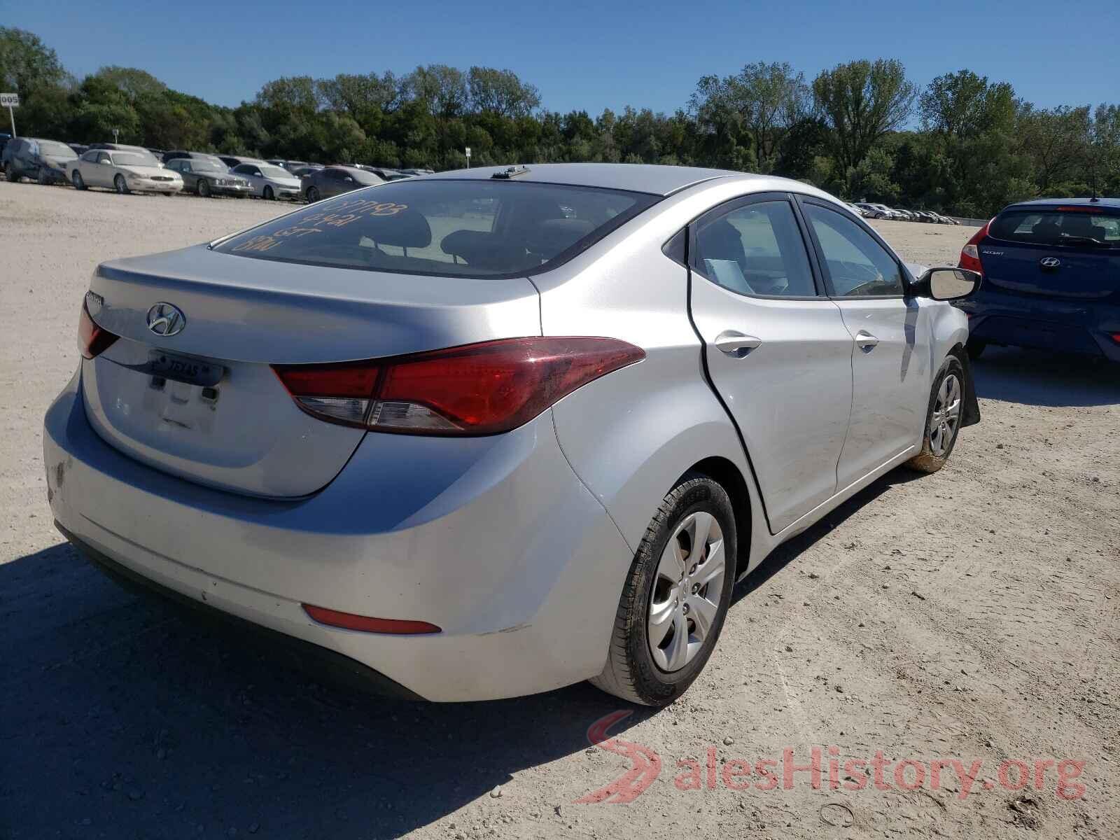 KMHDH4AE7GU573830 2016 HYUNDAI ELANTRA