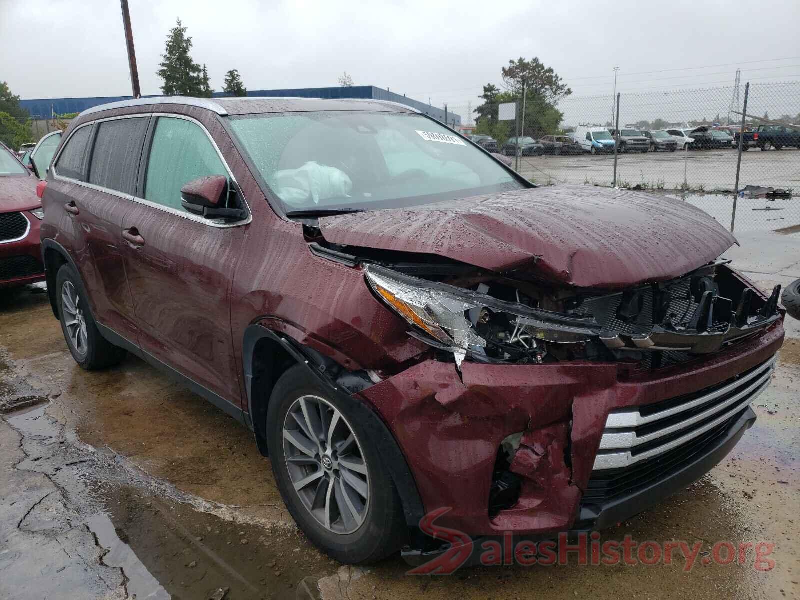 5TDJZRFH6KS927550 2019 TOYOTA HIGHLANDER