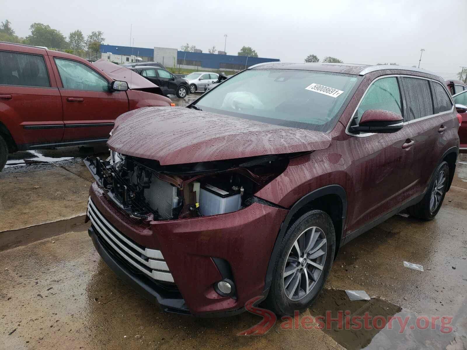 5TDJZRFH6KS927550 2019 TOYOTA HIGHLANDER