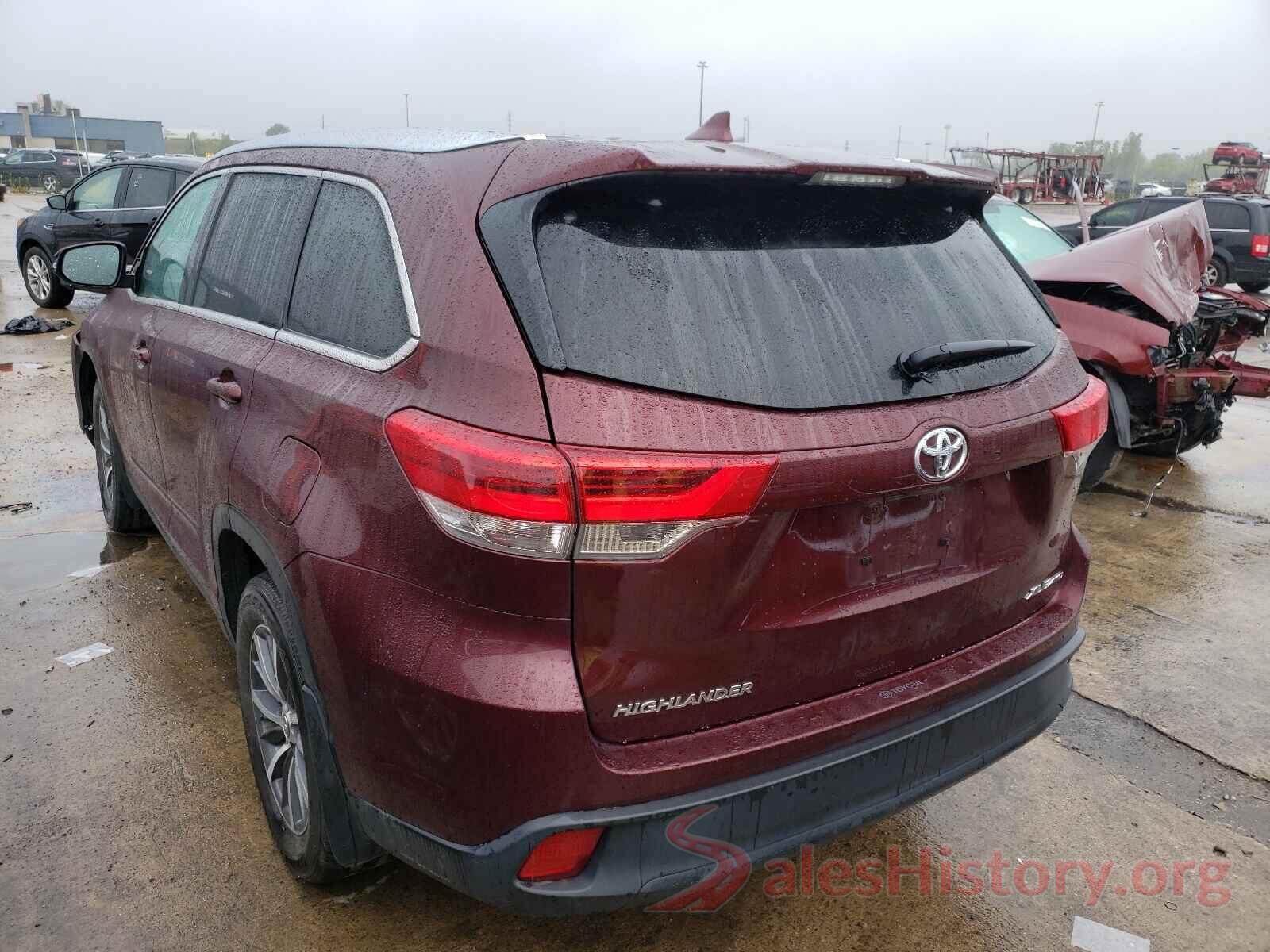 5TDJZRFH6KS927550 2019 TOYOTA HIGHLANDER