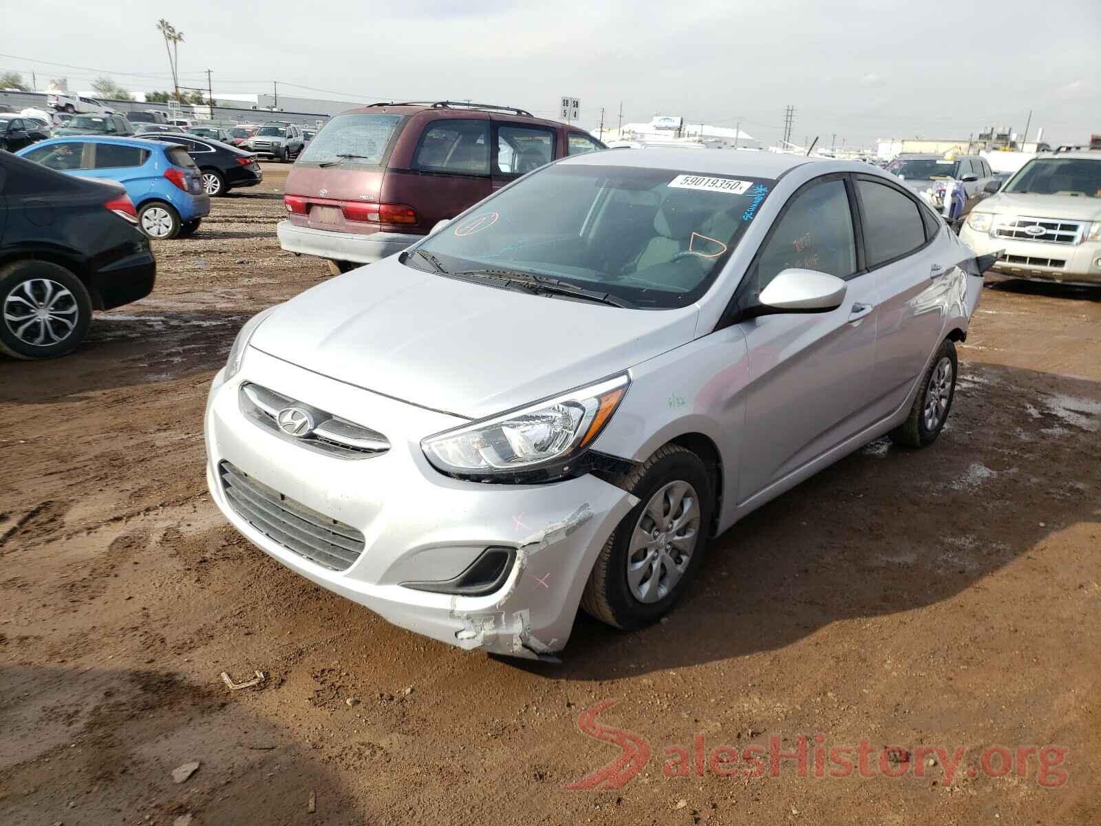 KMHCT4AE8GU124005 2016 HYUNDAI ACCENT