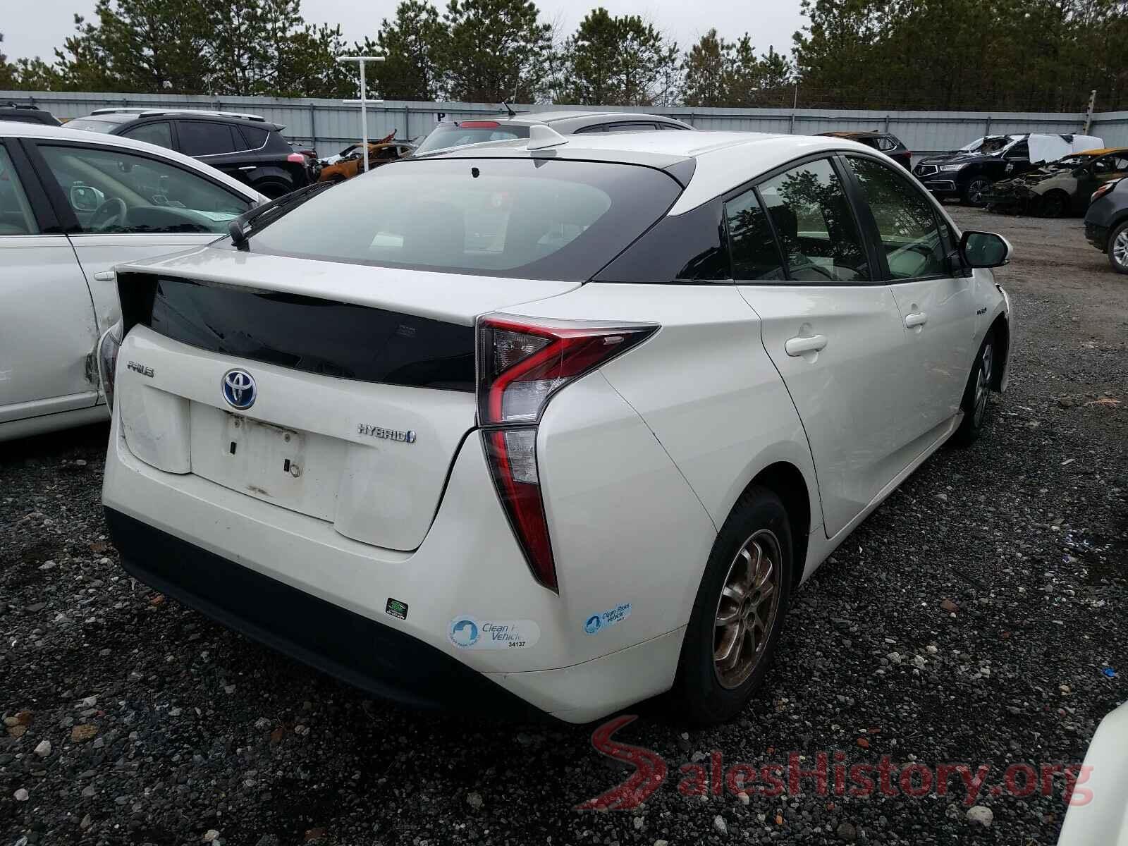 JTDKARFU9G3501451 2016 TOYOTA PRIUS