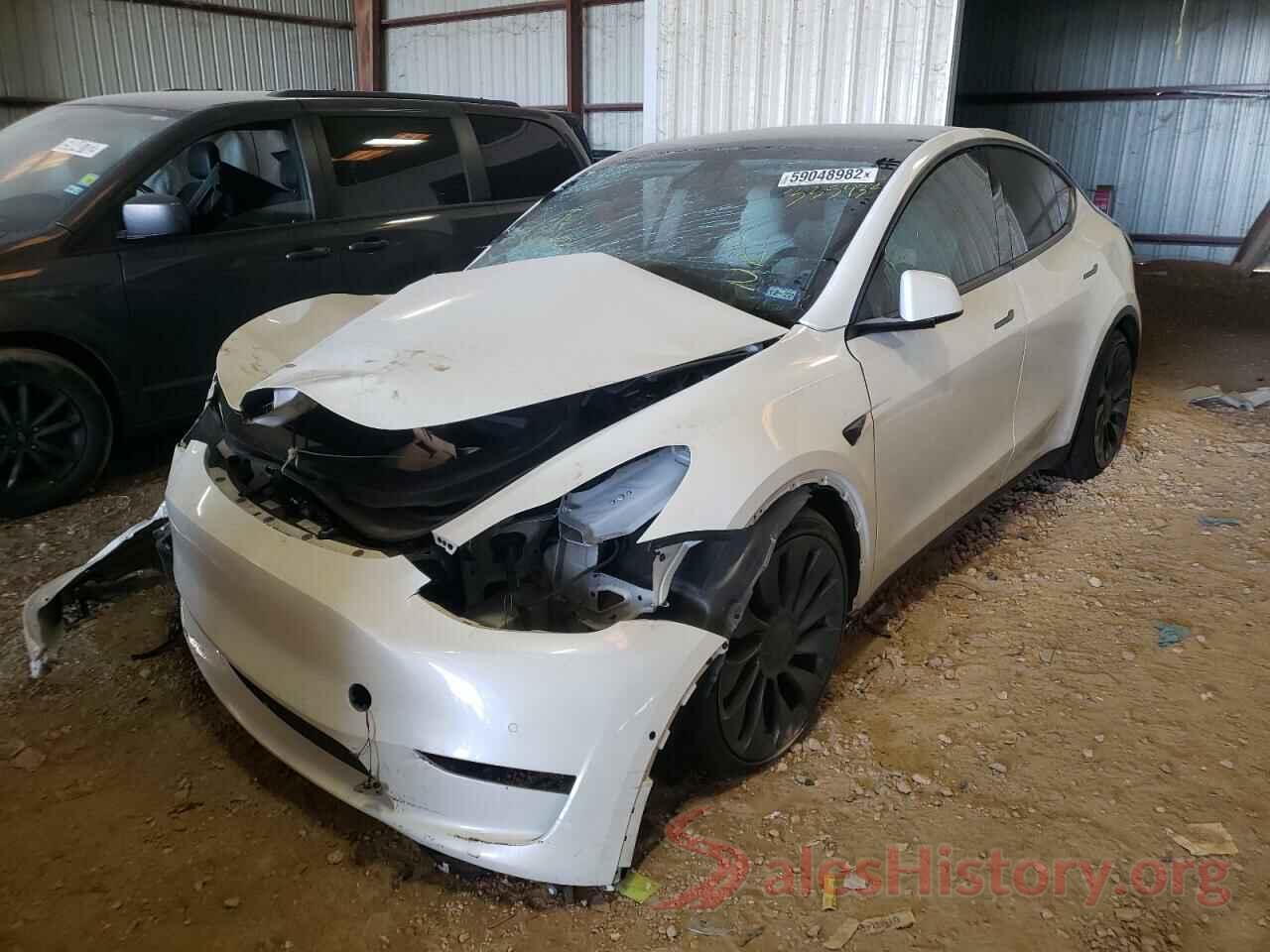 7SAYGDEF3NF335932 2022 TESLA MODEL Y